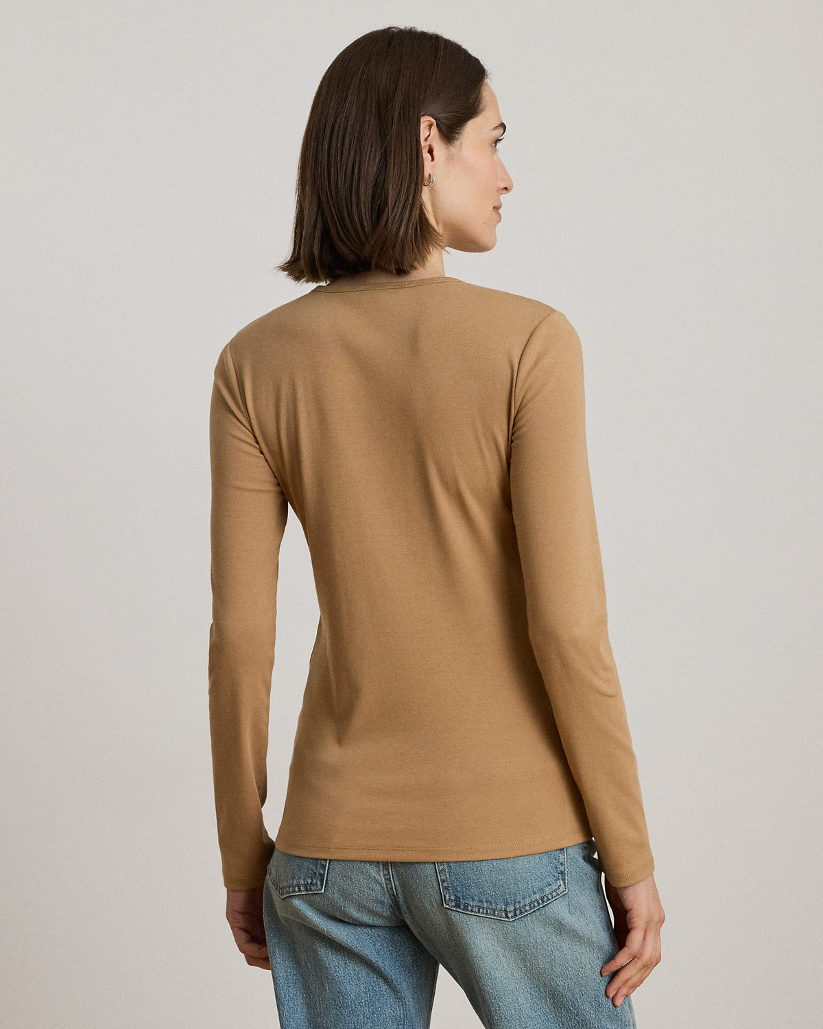 Ralph Lauren Stretch Cotton LongSleeve Tee