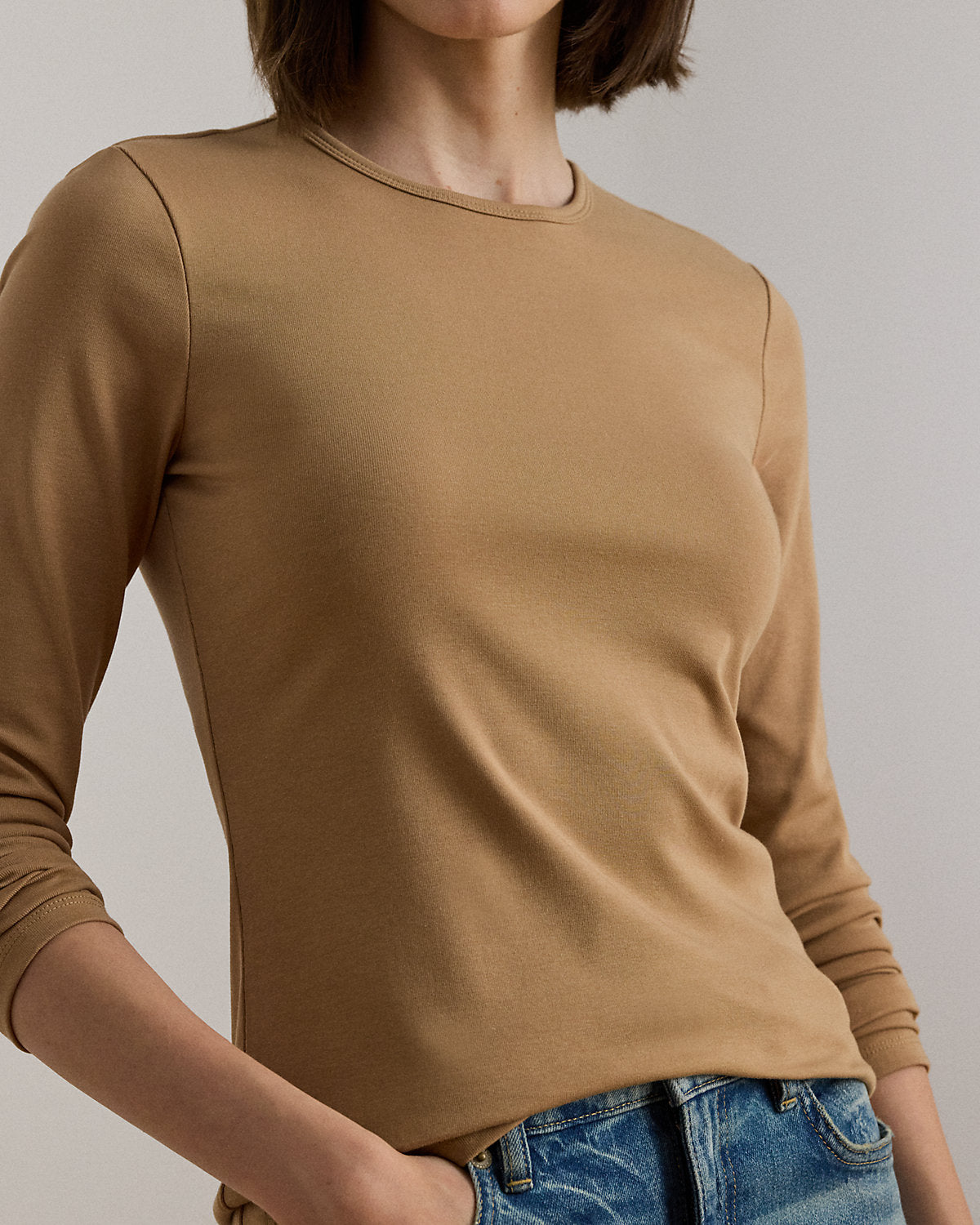 Ralph Lauren Stretch Cotton LongSleeve Tee