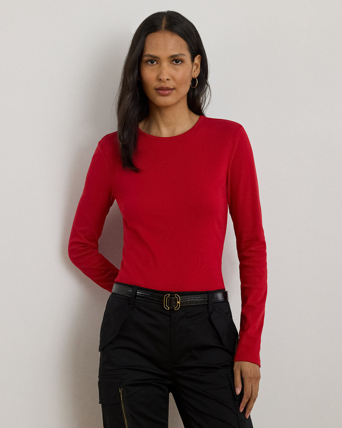 Ralph Lauren Stretch Cotton LongSleeve Tee