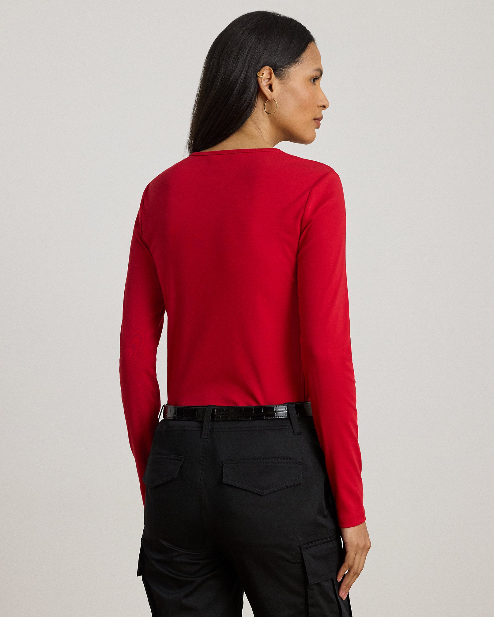 Ralph Lauren Stretch Cotton LongSleeve Tee
