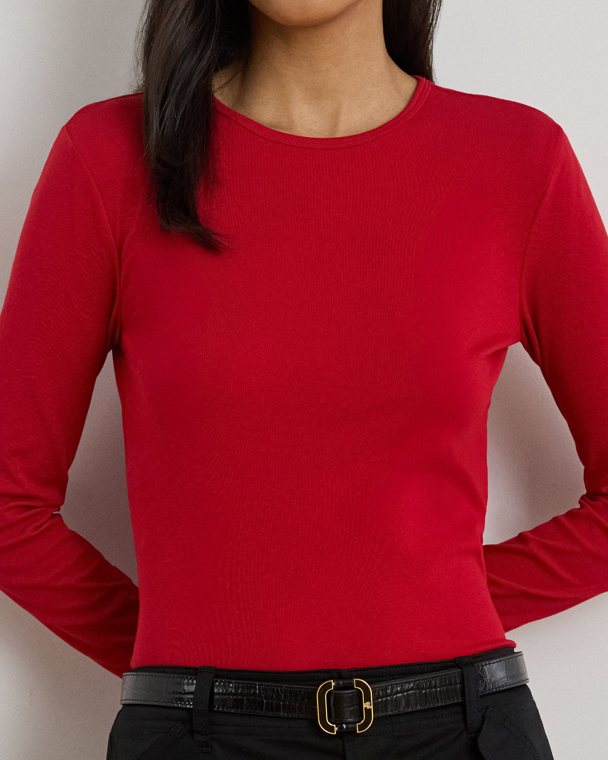 Ralph Lauren Stretch Cotton LongSleeve Tee