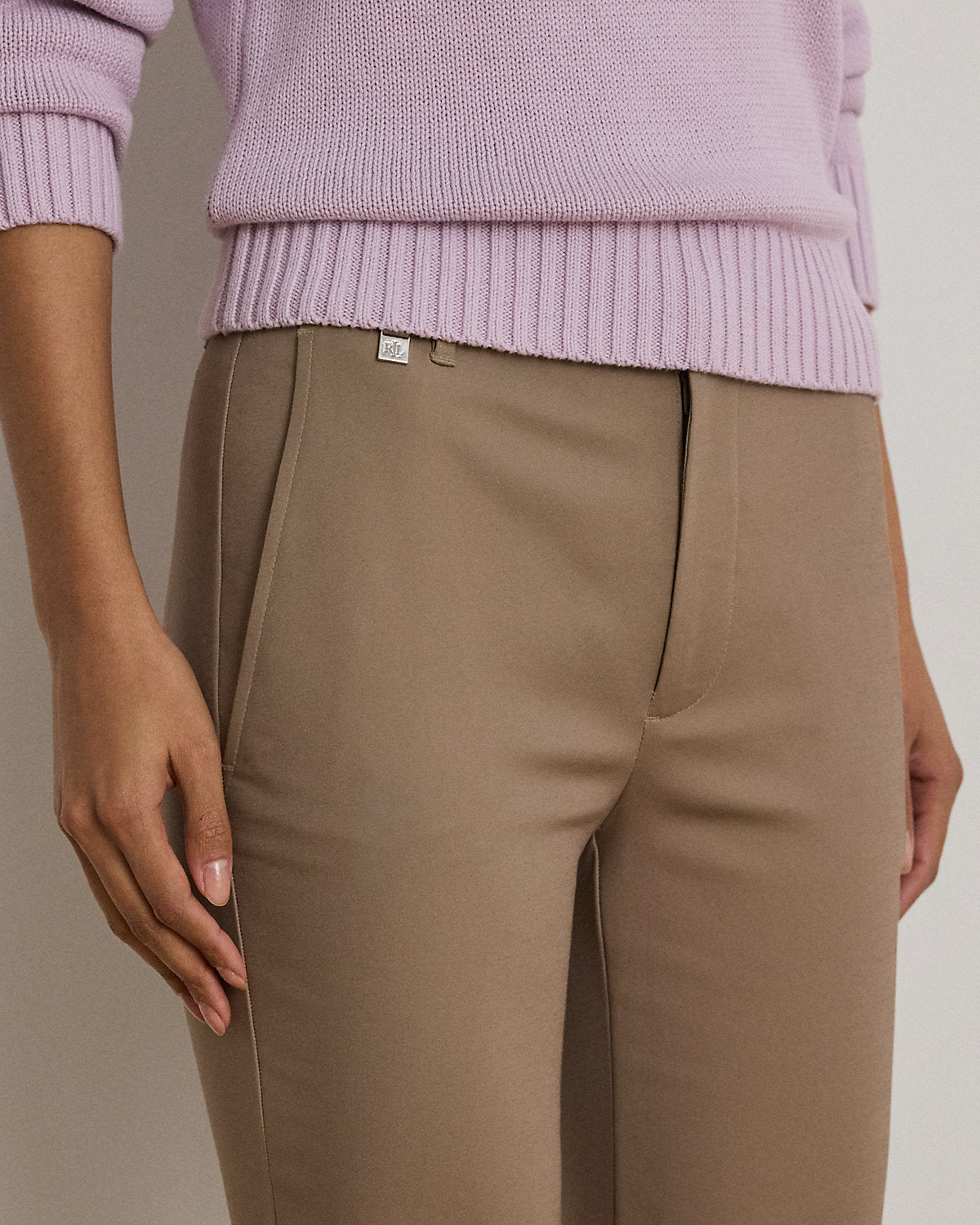 Ralph Lauren DoubleFaced Stretch Cotton Pant
