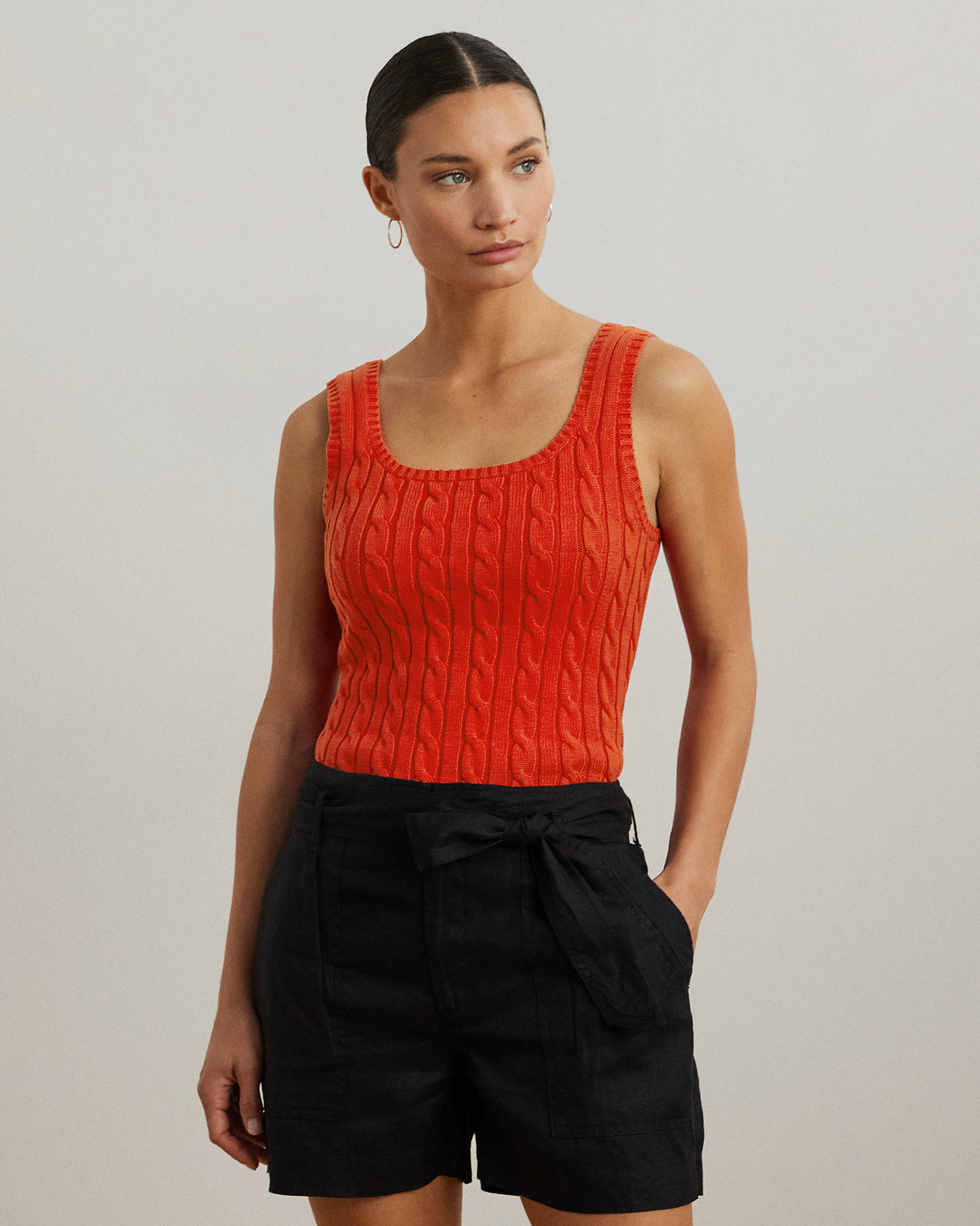 Ralph Lauren CableKnit Sleeveless Sweater