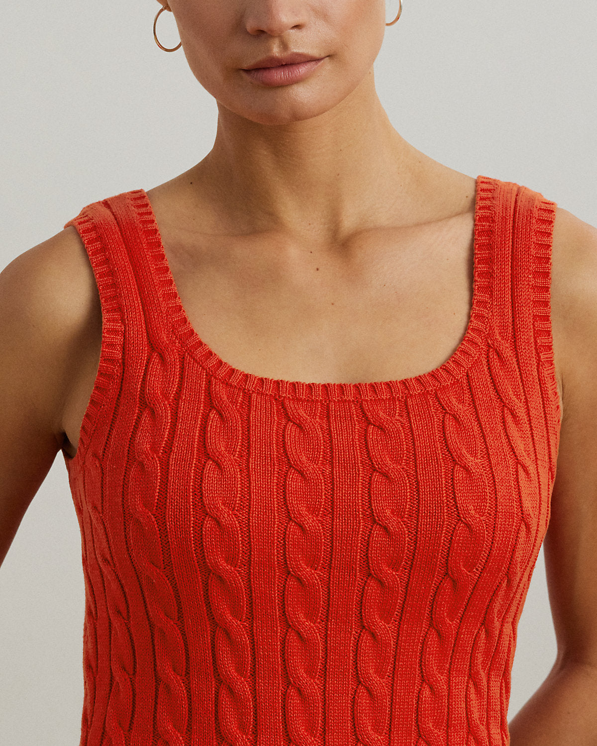 Ralph Lauren CableKnit Sleeveless Sweater