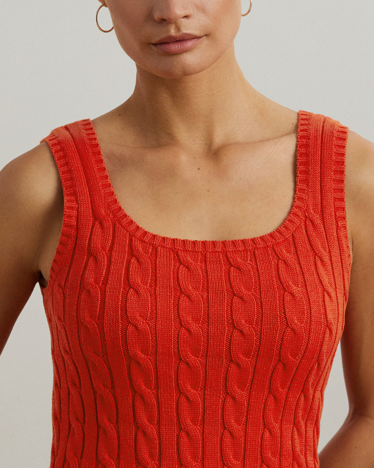 Ralph Lauren CableKnit Sleeveless Sweater