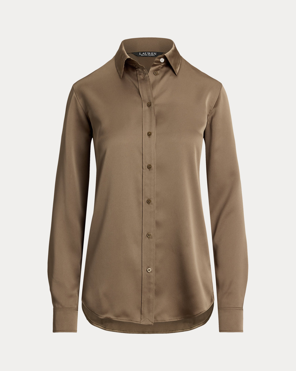 Ralph Lauren Classic Fit Satin Charmeuse Shirt