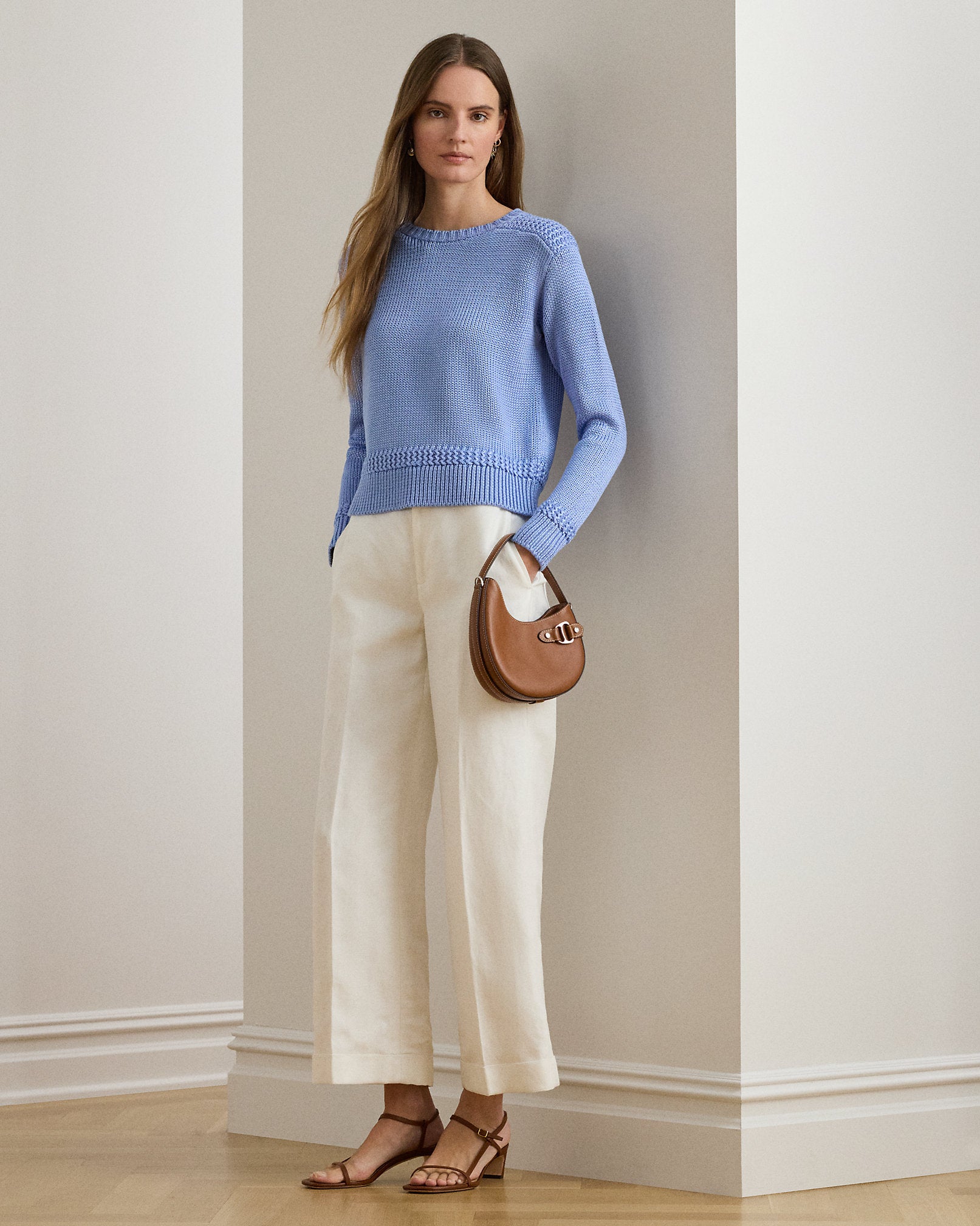 Ralph Lauren CottonBlend Crewneck Sweater