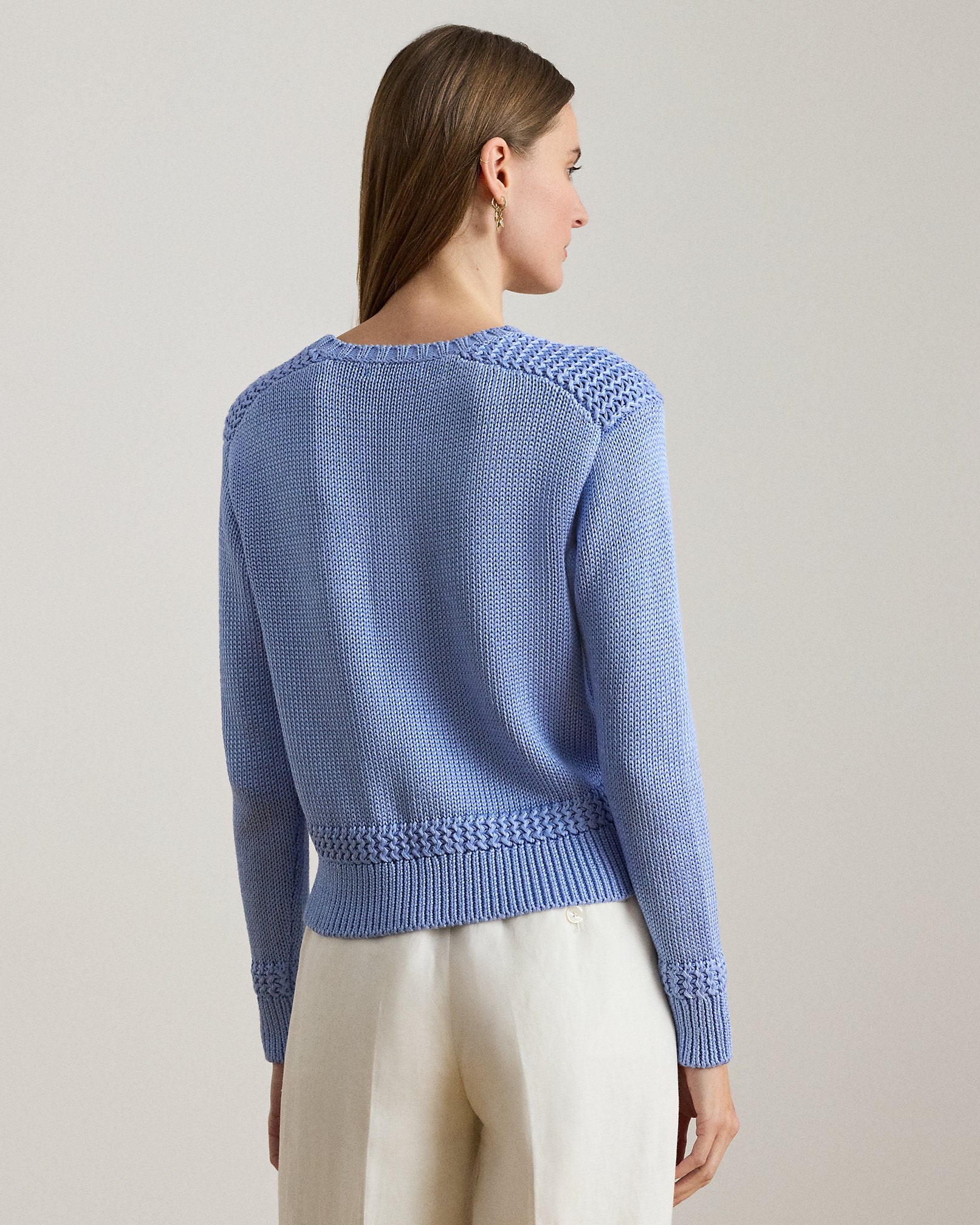 Ralph Lauren CottonBlend Crewneck Sweater