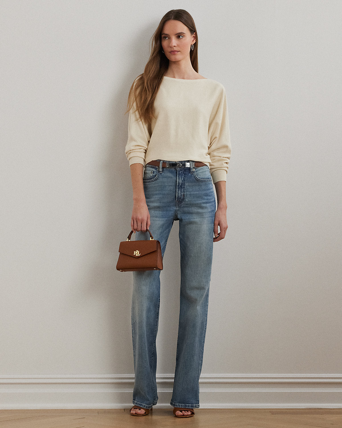 Ralph Lauren CottonBlend DolmanSleeve Sweater