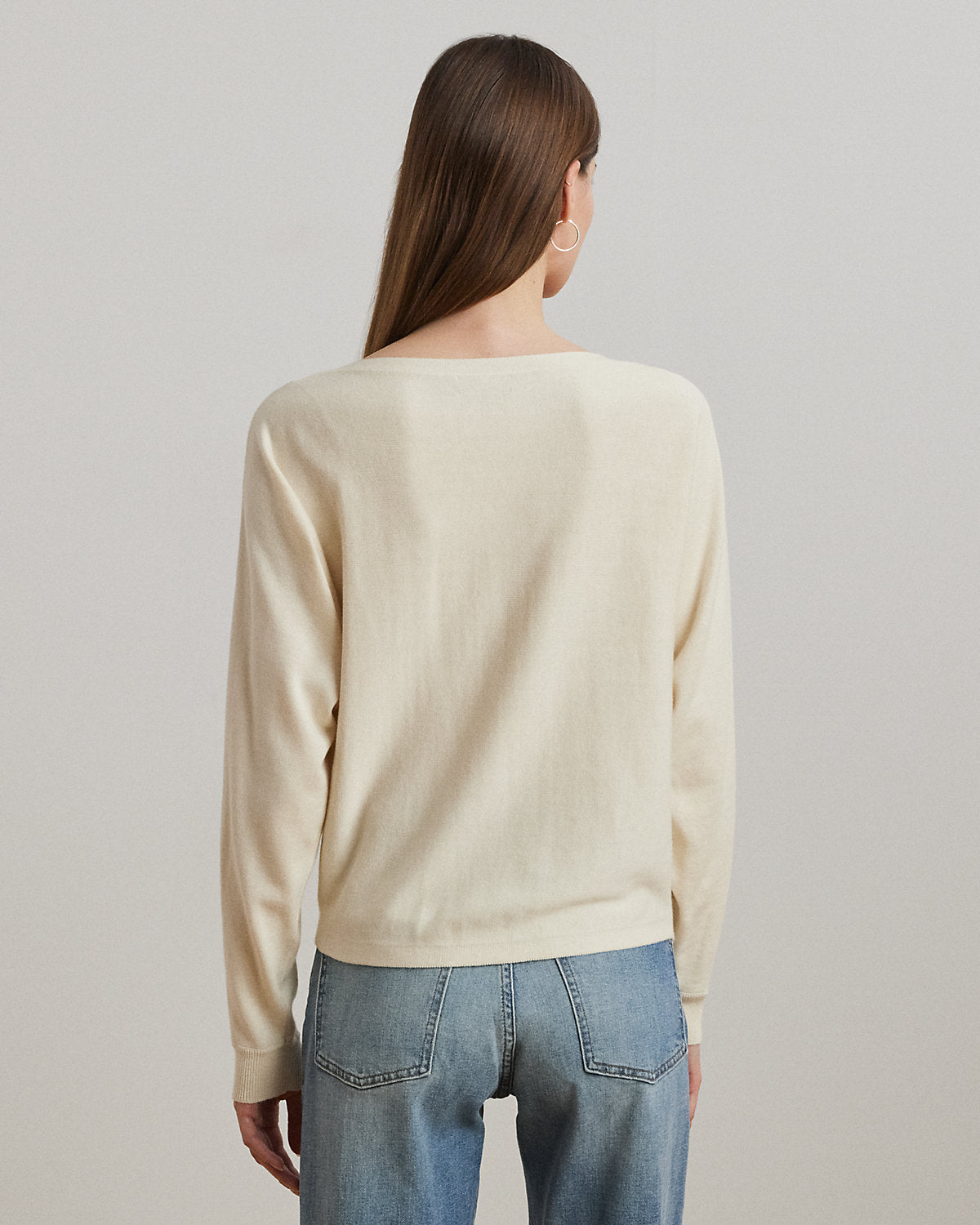 Ralph Lauren CottonBlend DolmanSleeve Sweater