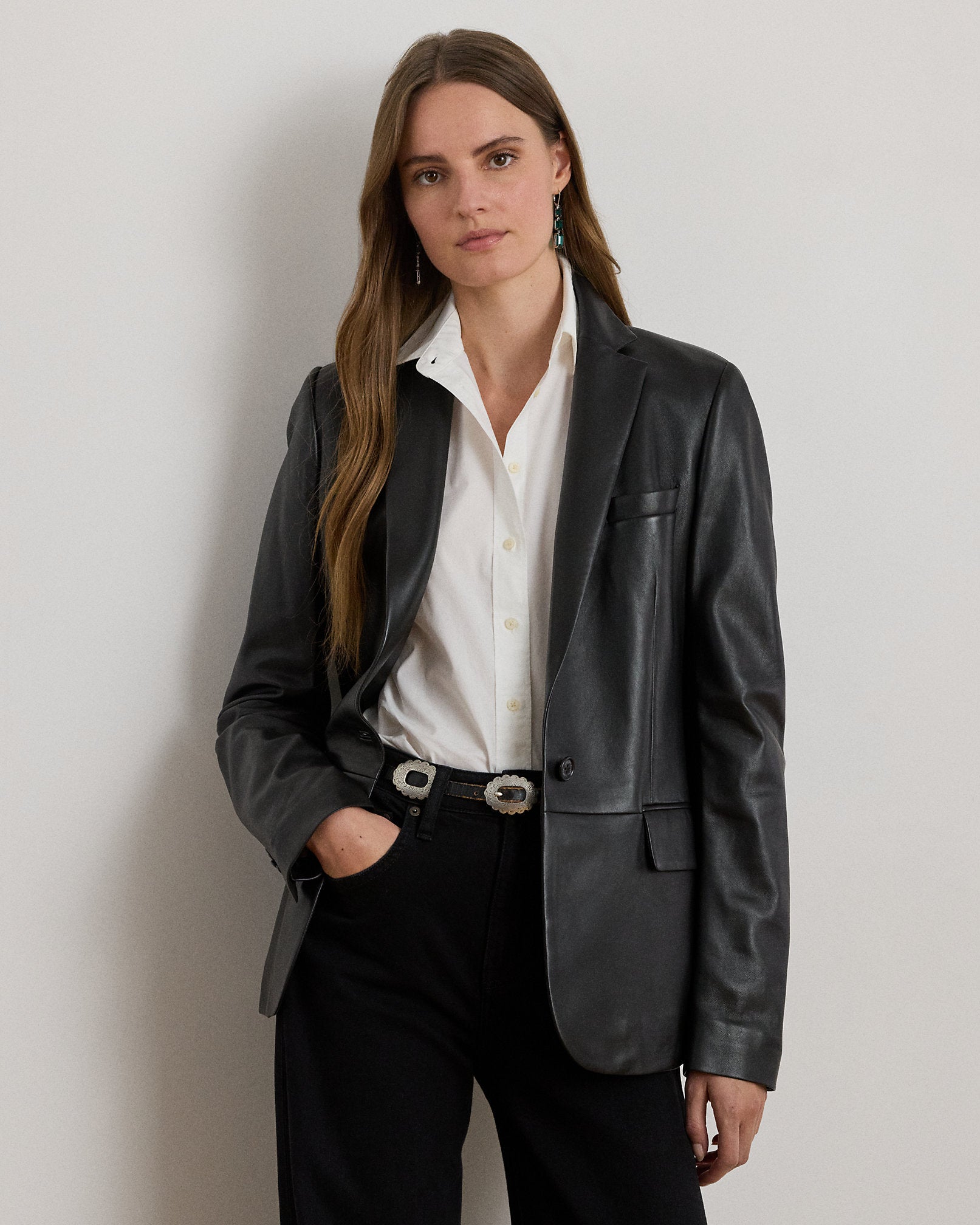 Ralph Lauren Lambskin Blazer