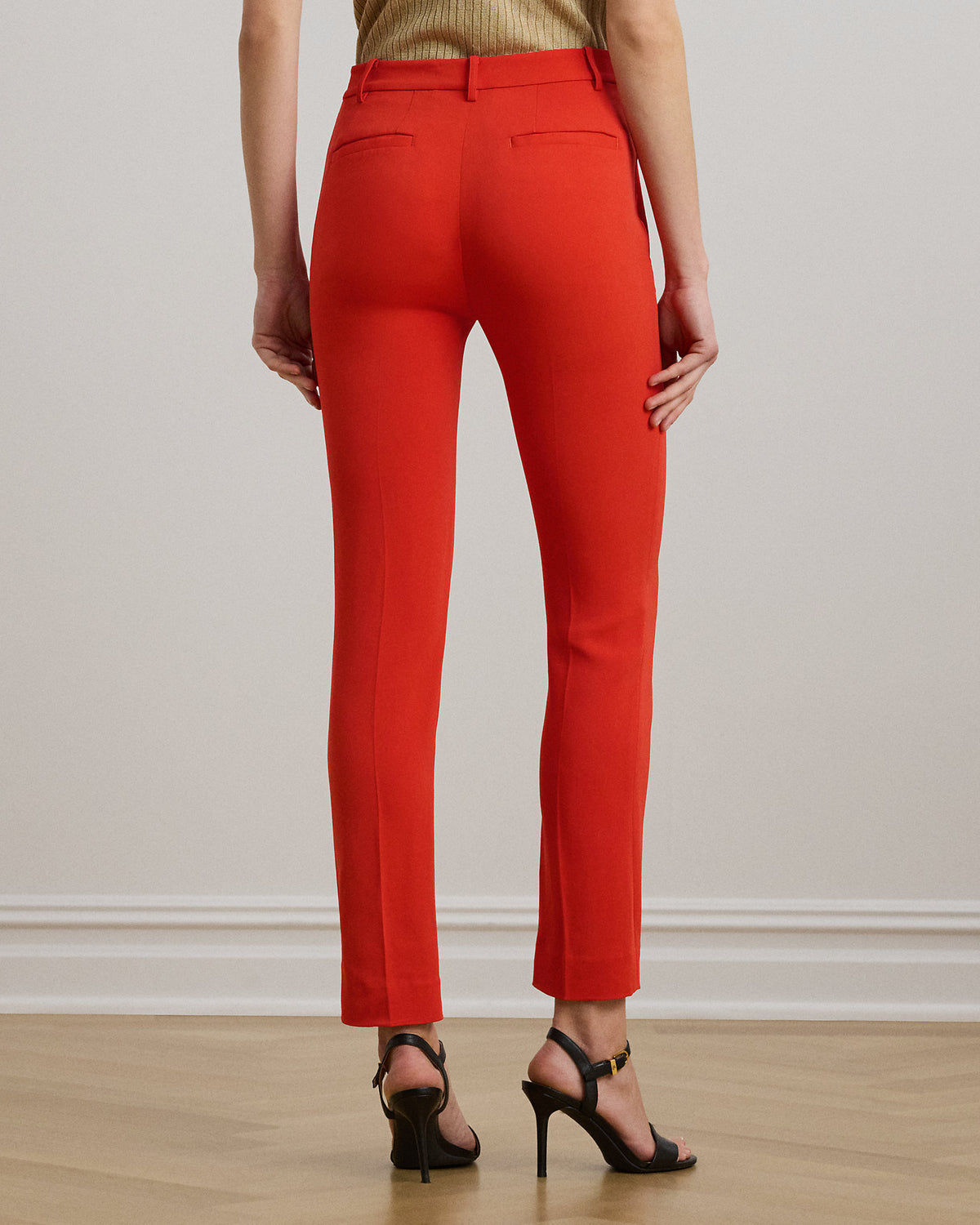 Ralph Lauren Stretch Cady Cropped Pant