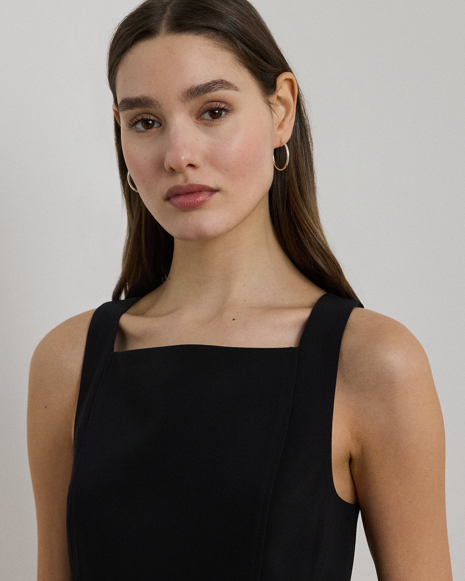 Ralph Lauren Stretch Crepe Sleeveless Dress