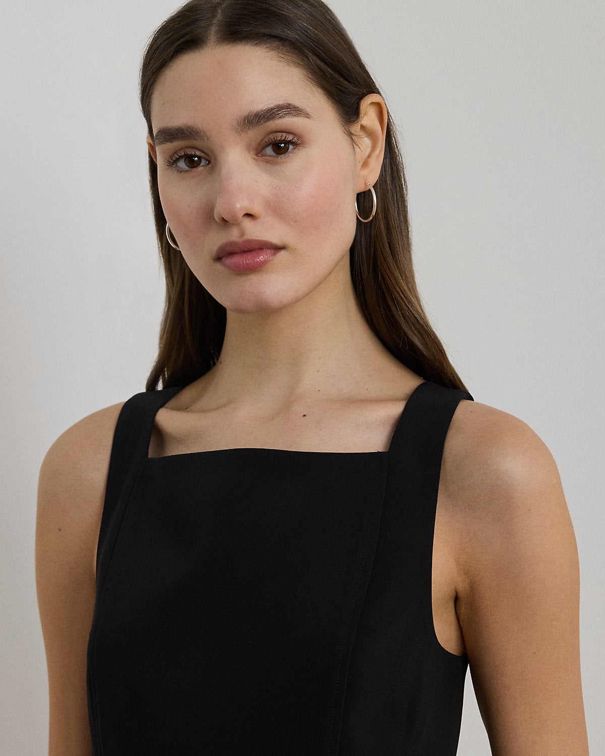 Ralph Lauren Stretch Crepe Sleeveless Dress