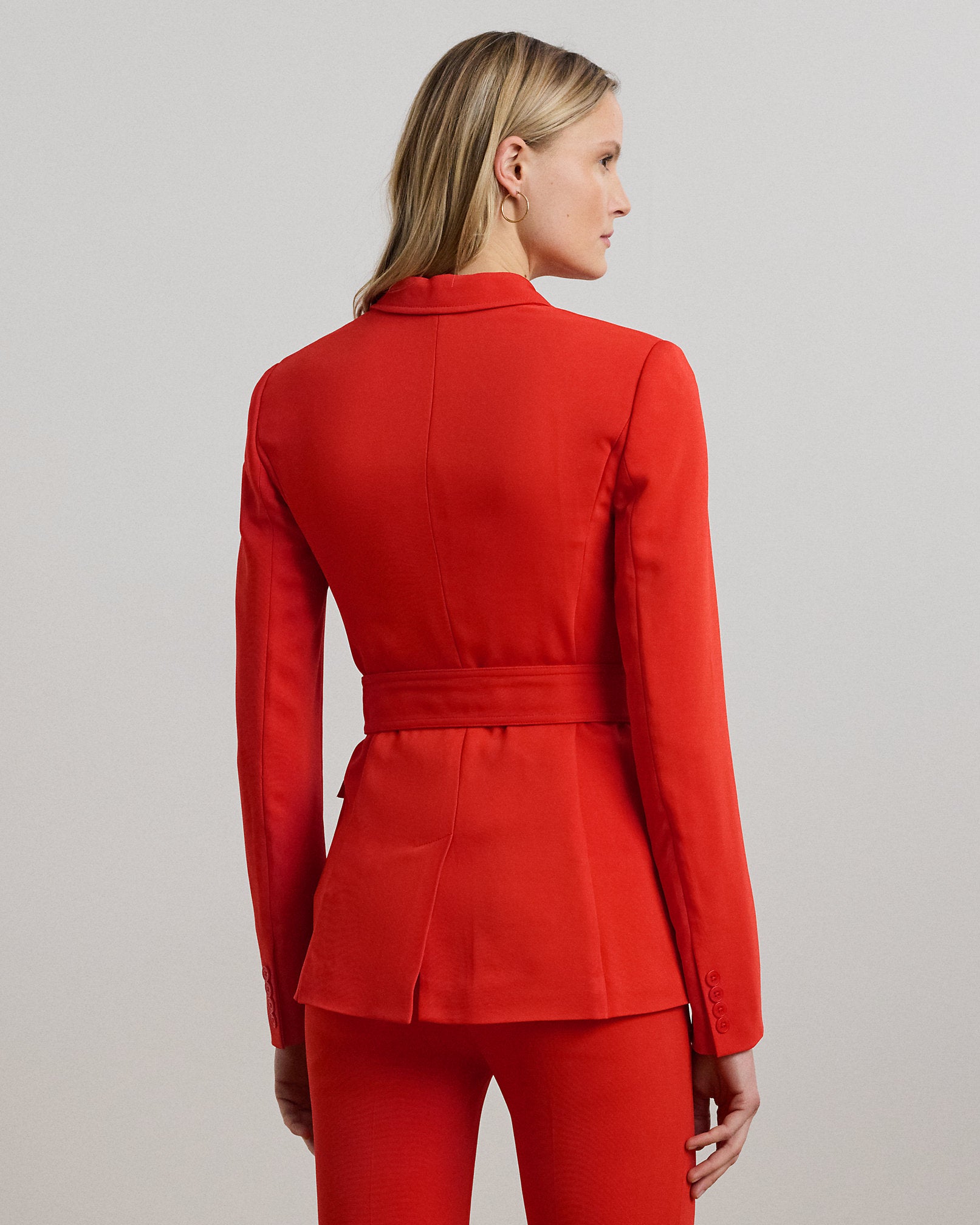Ralph Lauren Belted Stretch Cady Jacket