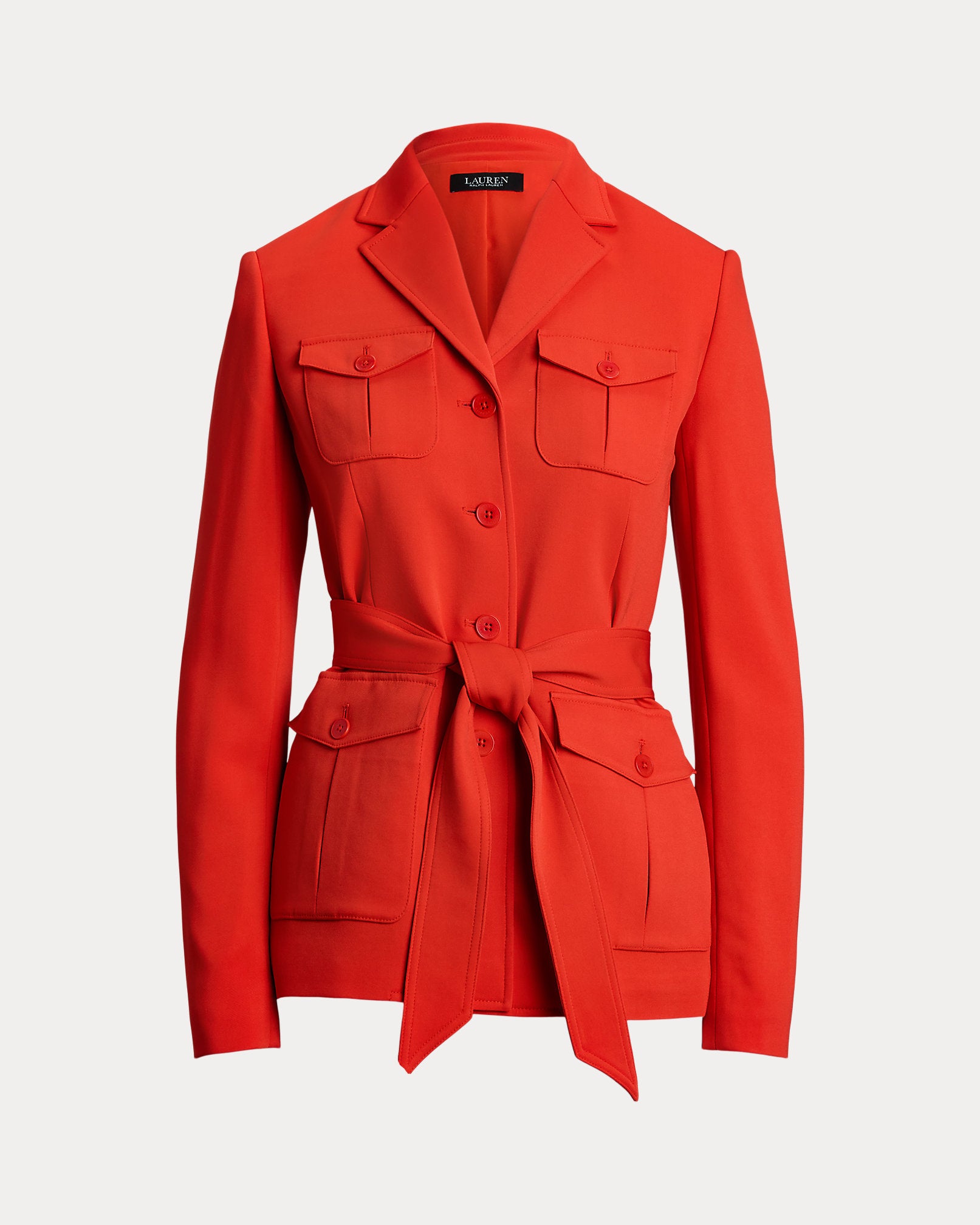 Ralph Lauren Belted Stretch Cady Jacket