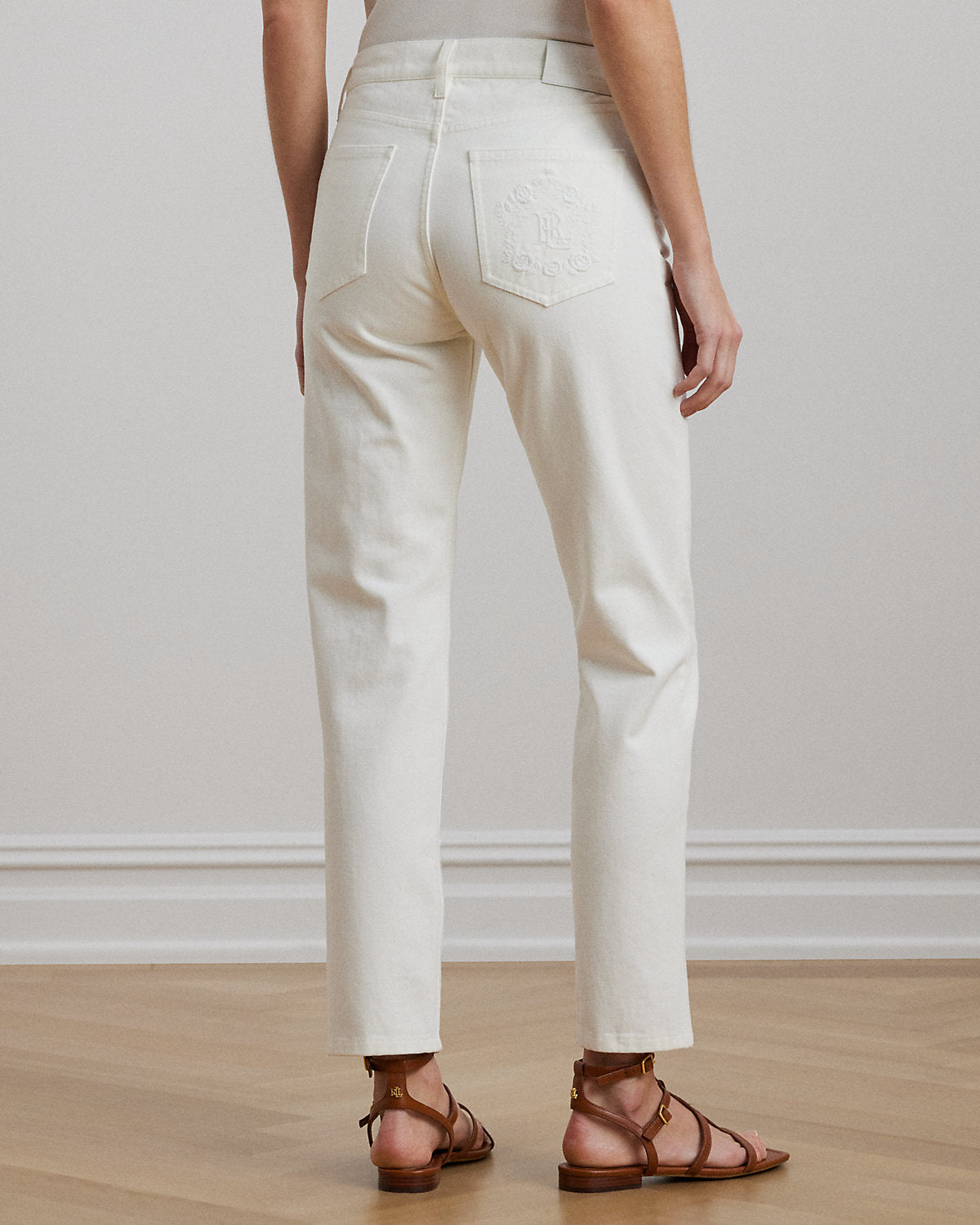 Ralph Lauren Embroidered Relaxed Tapered Jean