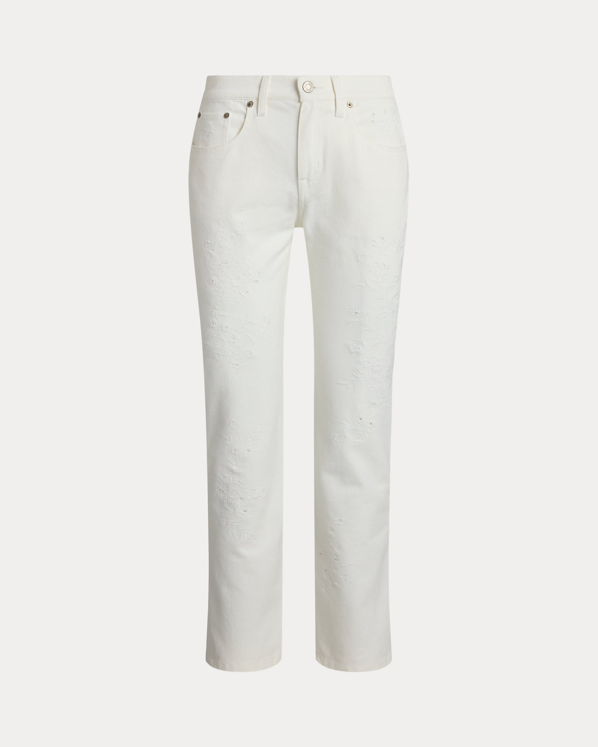 Ralph Lauren Embroidered Relaxed Tapered Jean