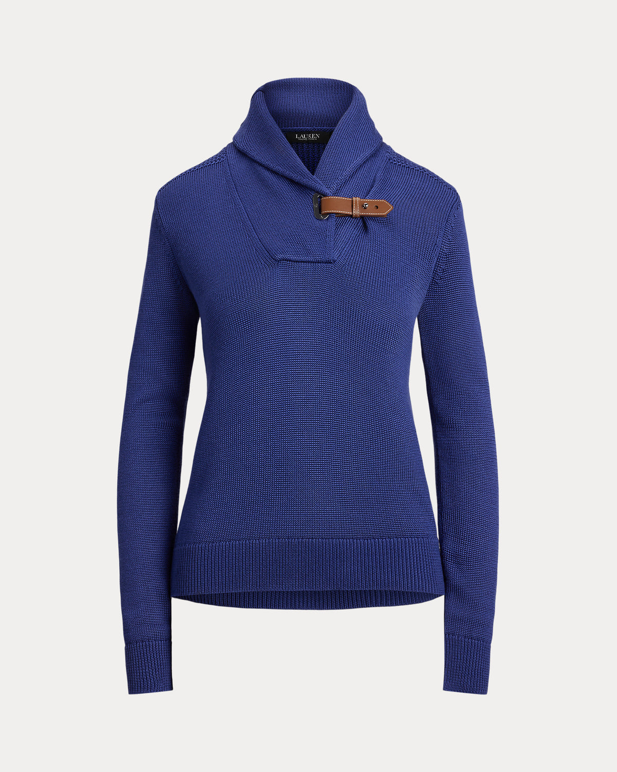 Ralph Lauren BuckleTrim CottonBlend Sweater