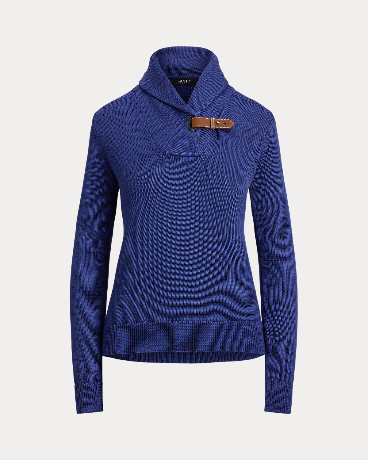 Ralph Lauren BuckleTrim CottonBlend Sweater