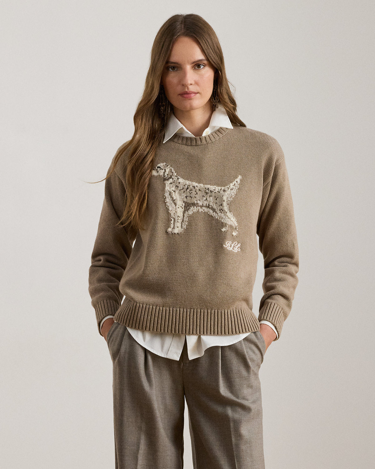 Ralph Lauren IntarsiaKnit English Setter Sweater