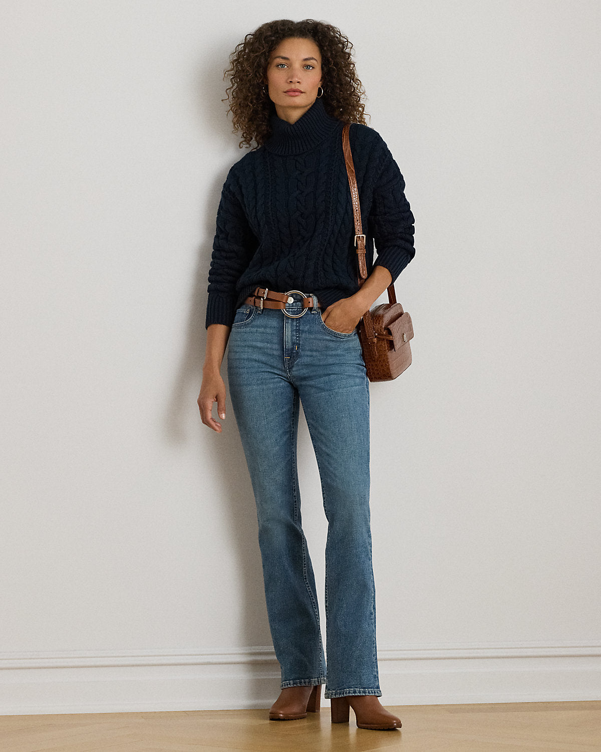 Ralph Lauren CableKnit Turtleneck Sweater