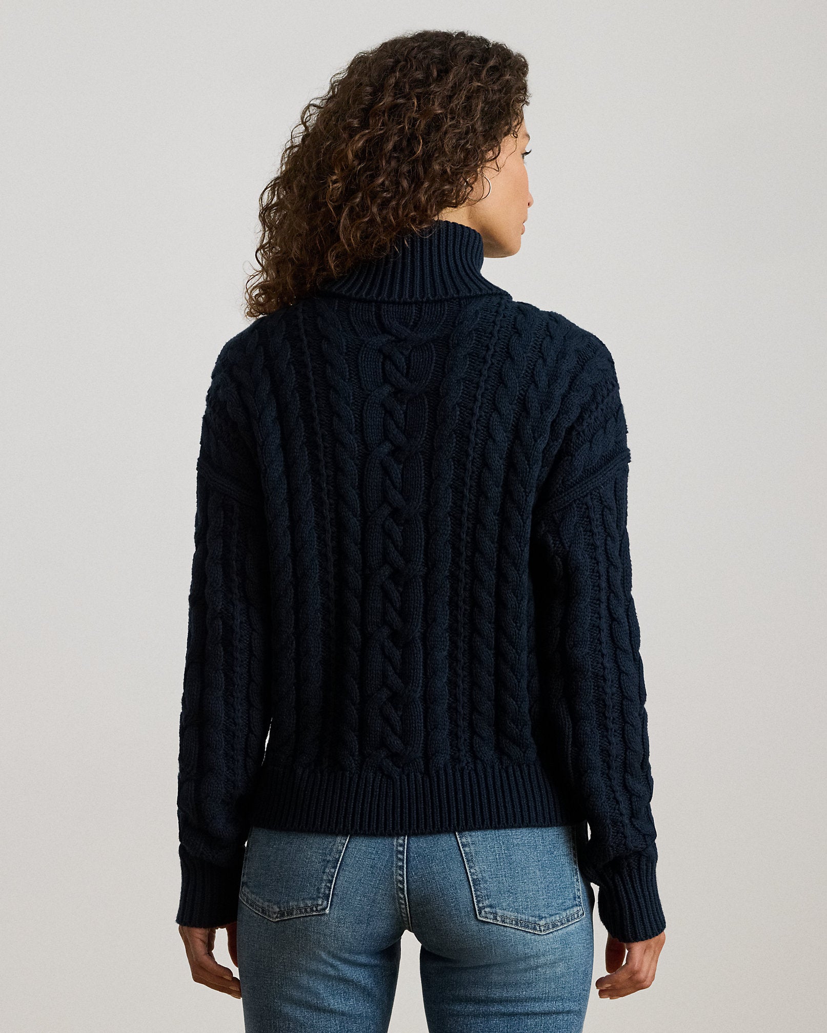 Ralph Lauren CableKnit Turtleneck Sweater