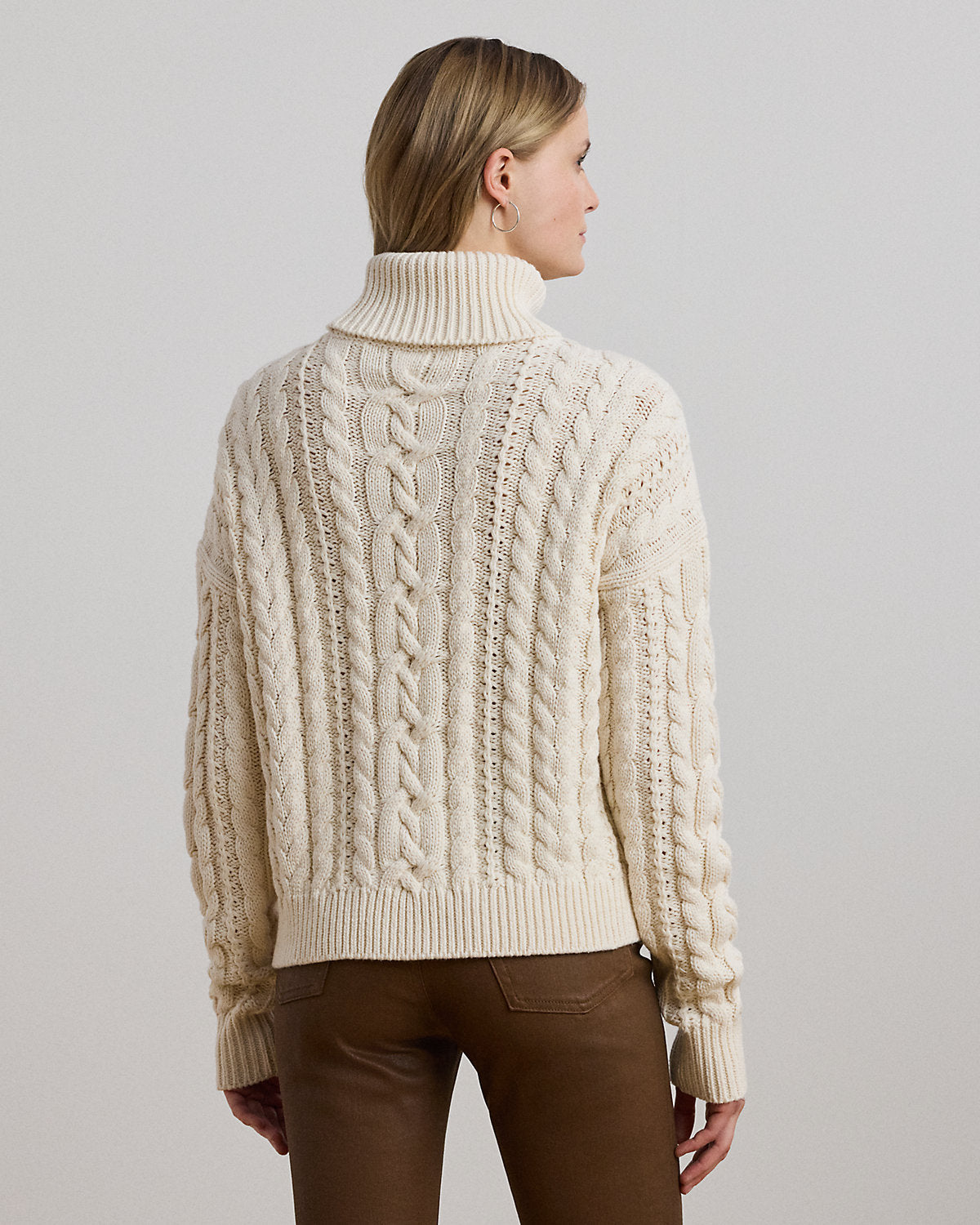 Ralph Lauren CableKnit Turtleneck Sweater