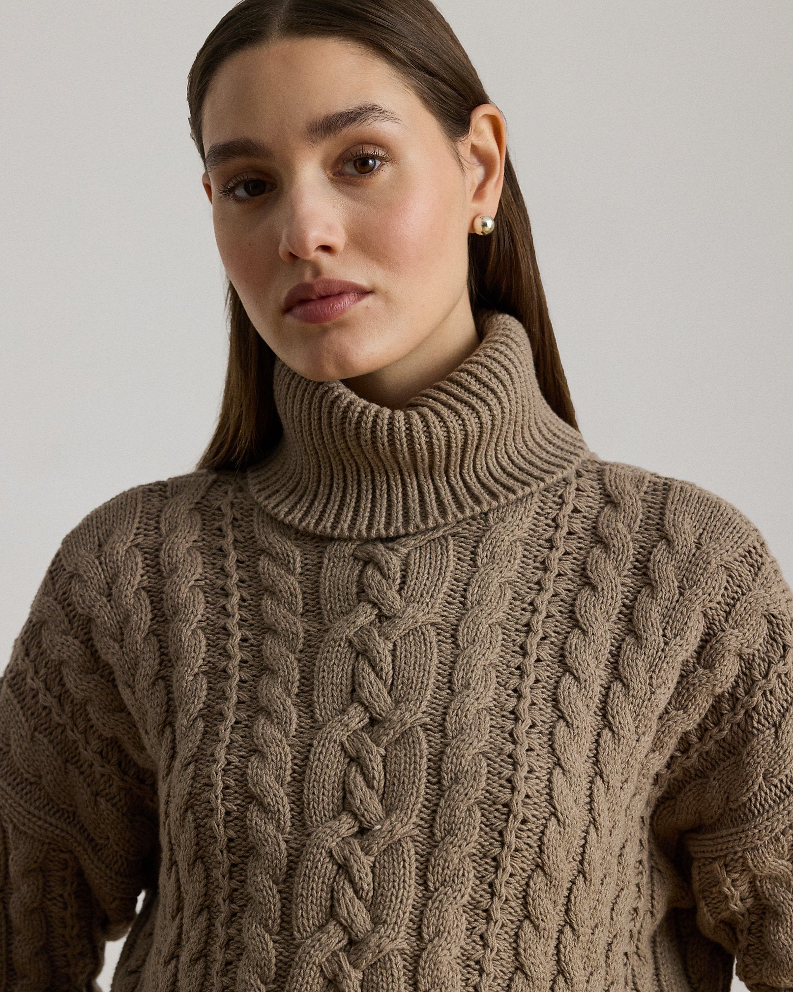 Ralph Lauren CableKnit Turtleneck Sweater