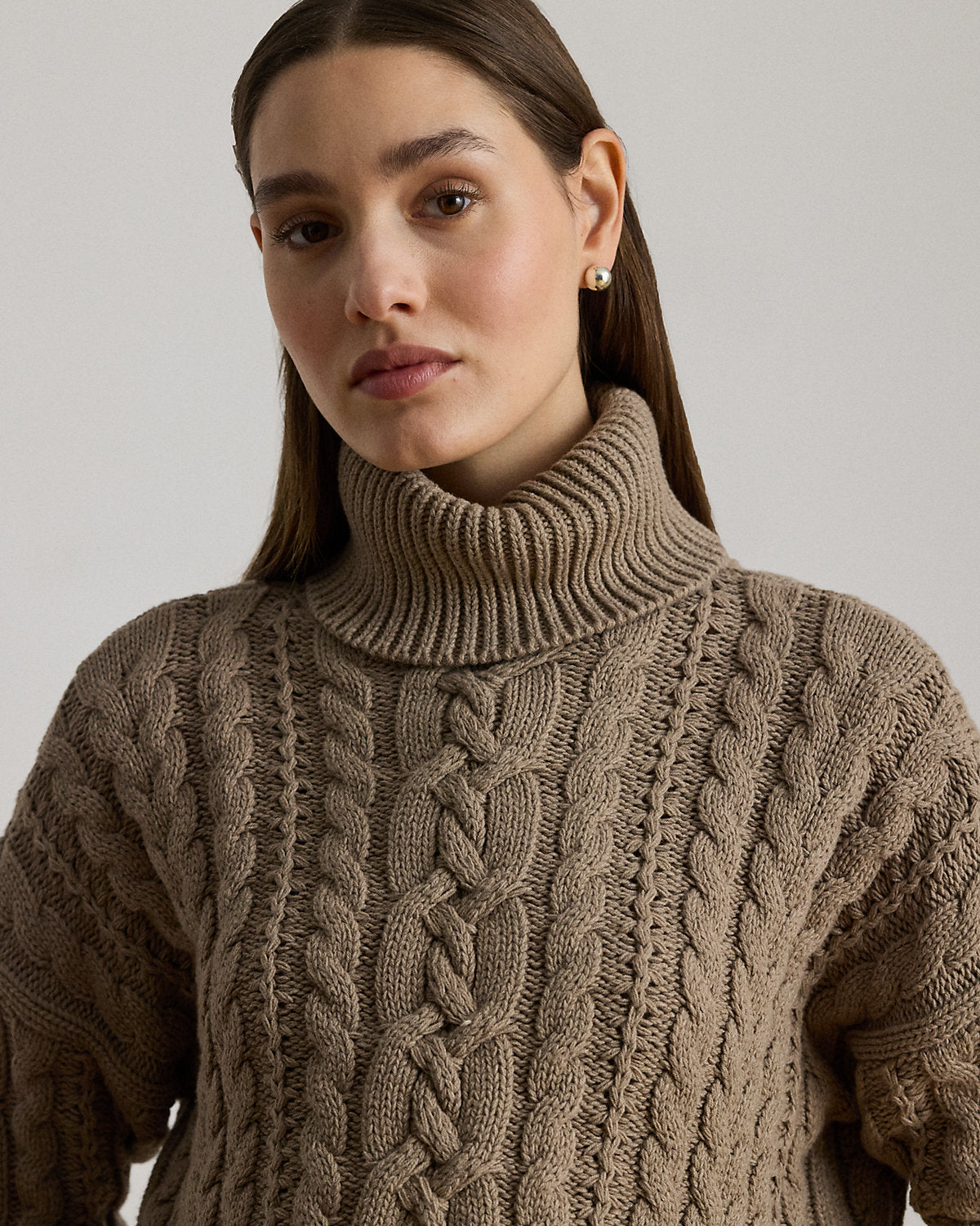 Ralph Lauren CableKnit Turtleneck Sweater