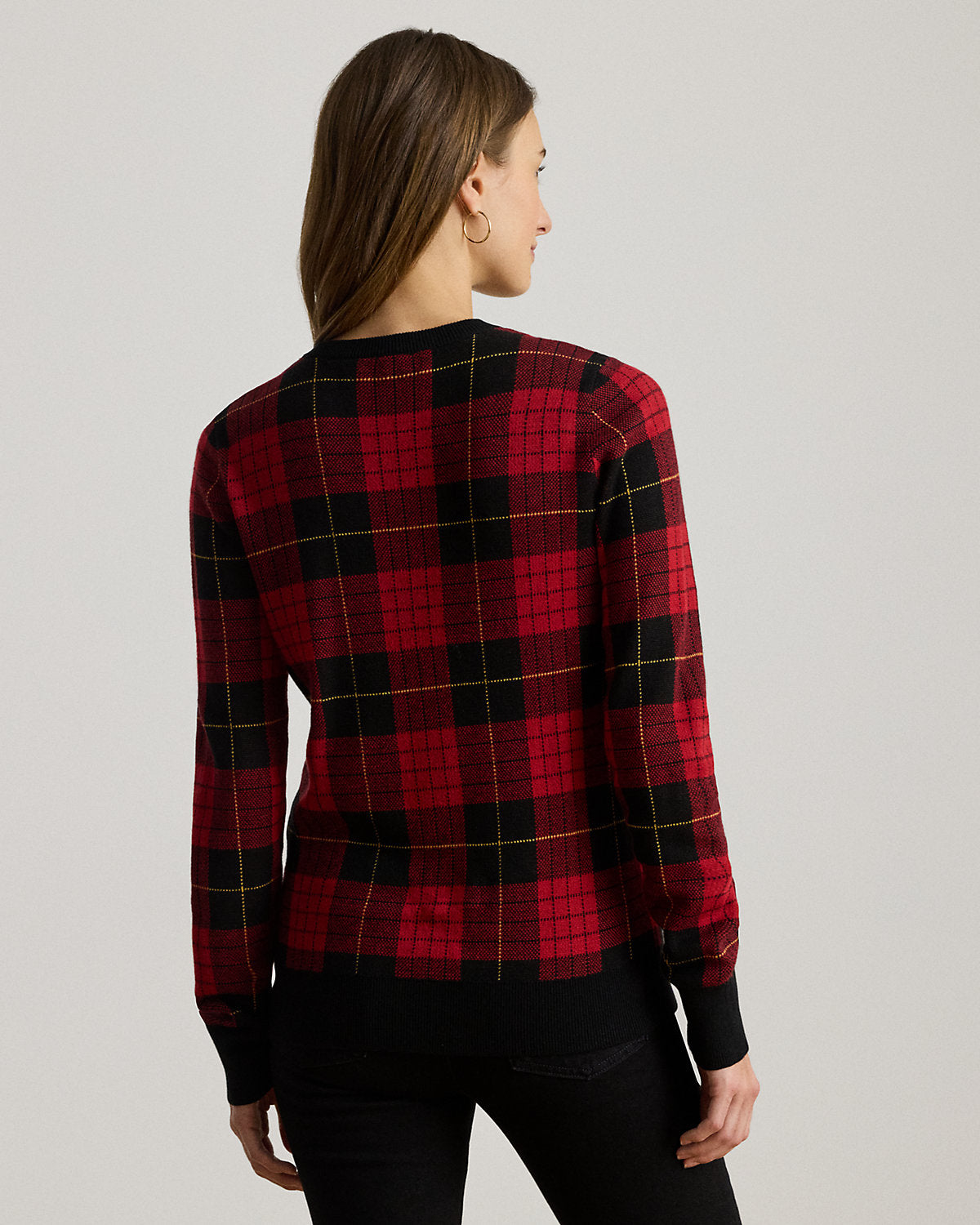 Ralph Lauren Plaid CottonBlend Sweater