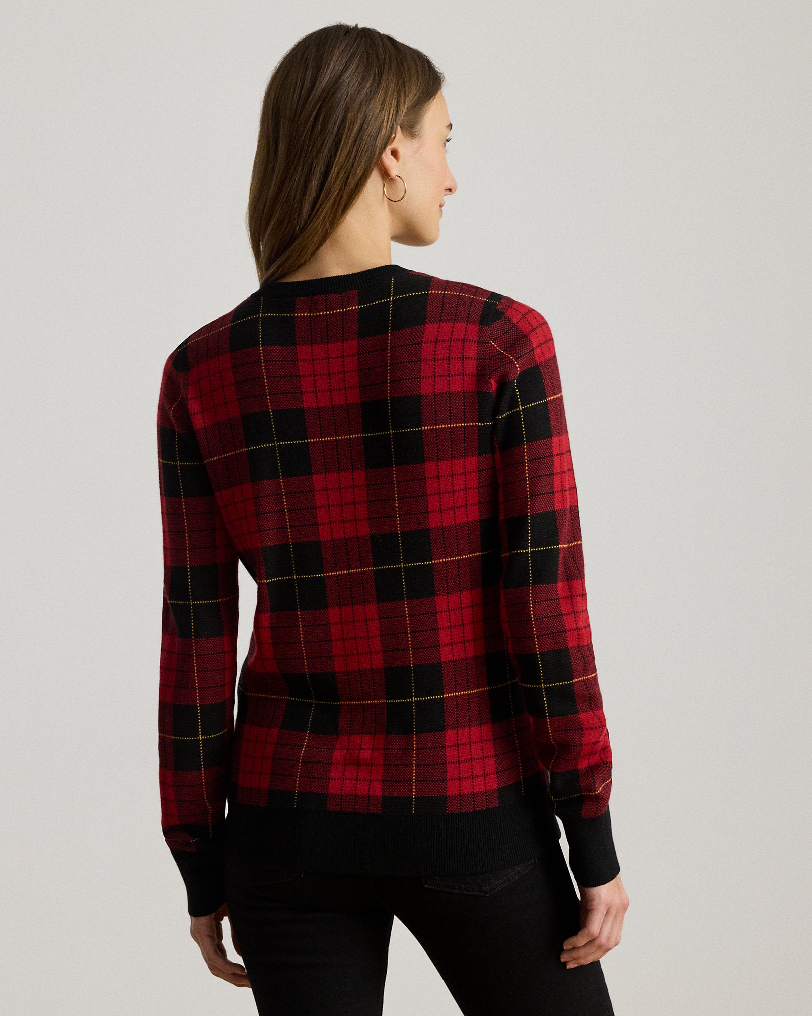 Ralph Lauren Plaid CottonBlend Sweater