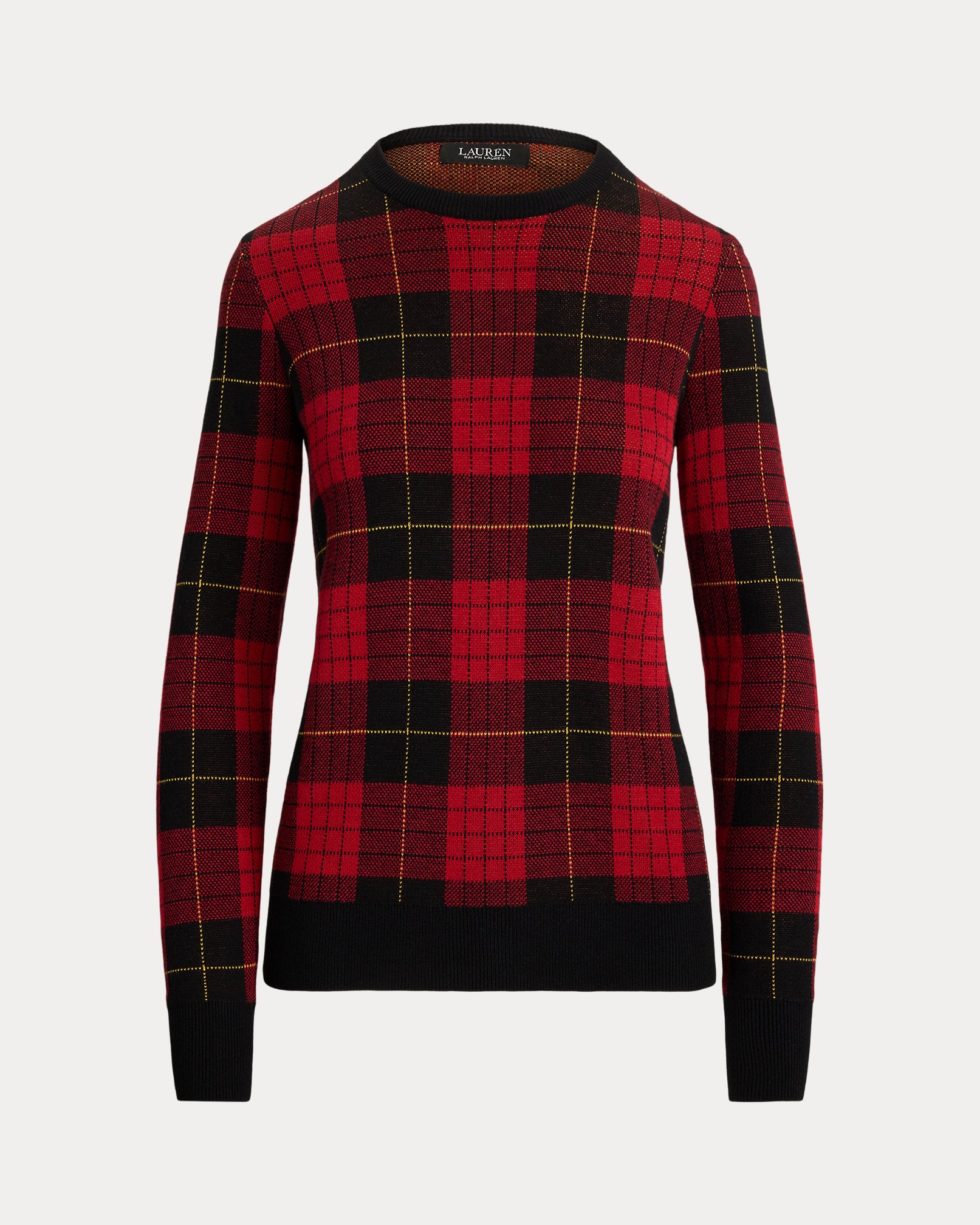 Ralph Lauren Plaid CottonBlend Sweater