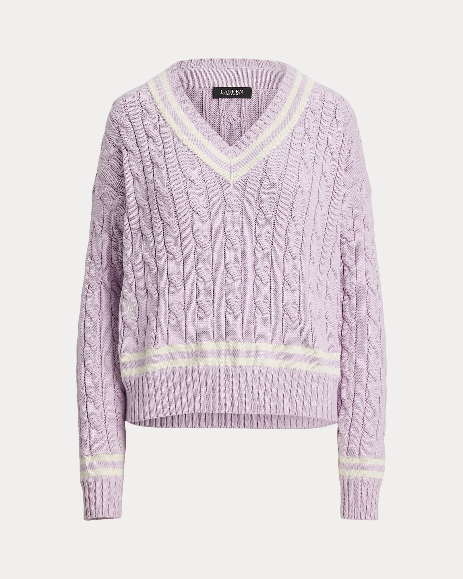 Ralph Lauren CableKnit Cotton Cricket Sweater
