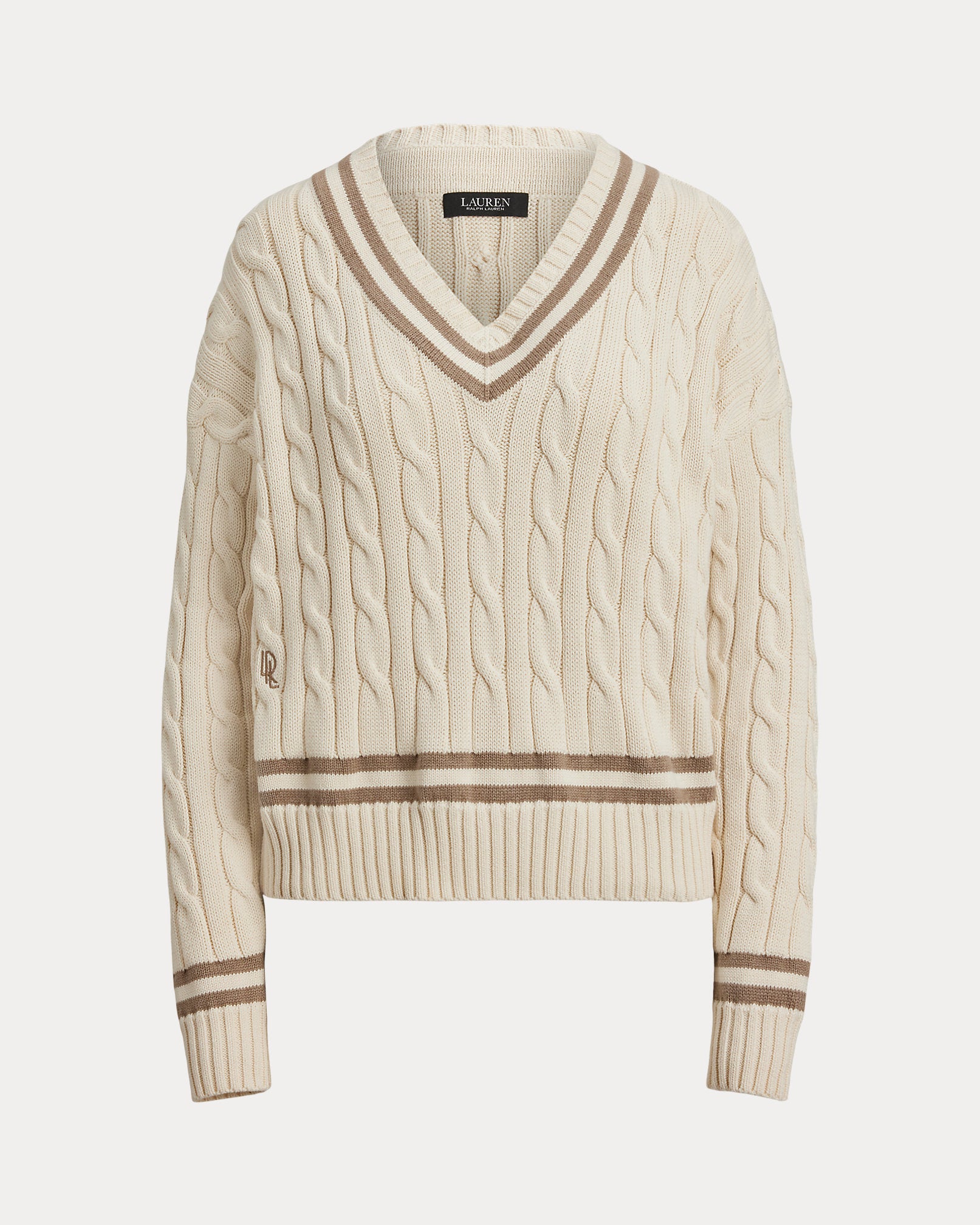 Ralph Lauren CableKnit Cotton Cricket Sweater
