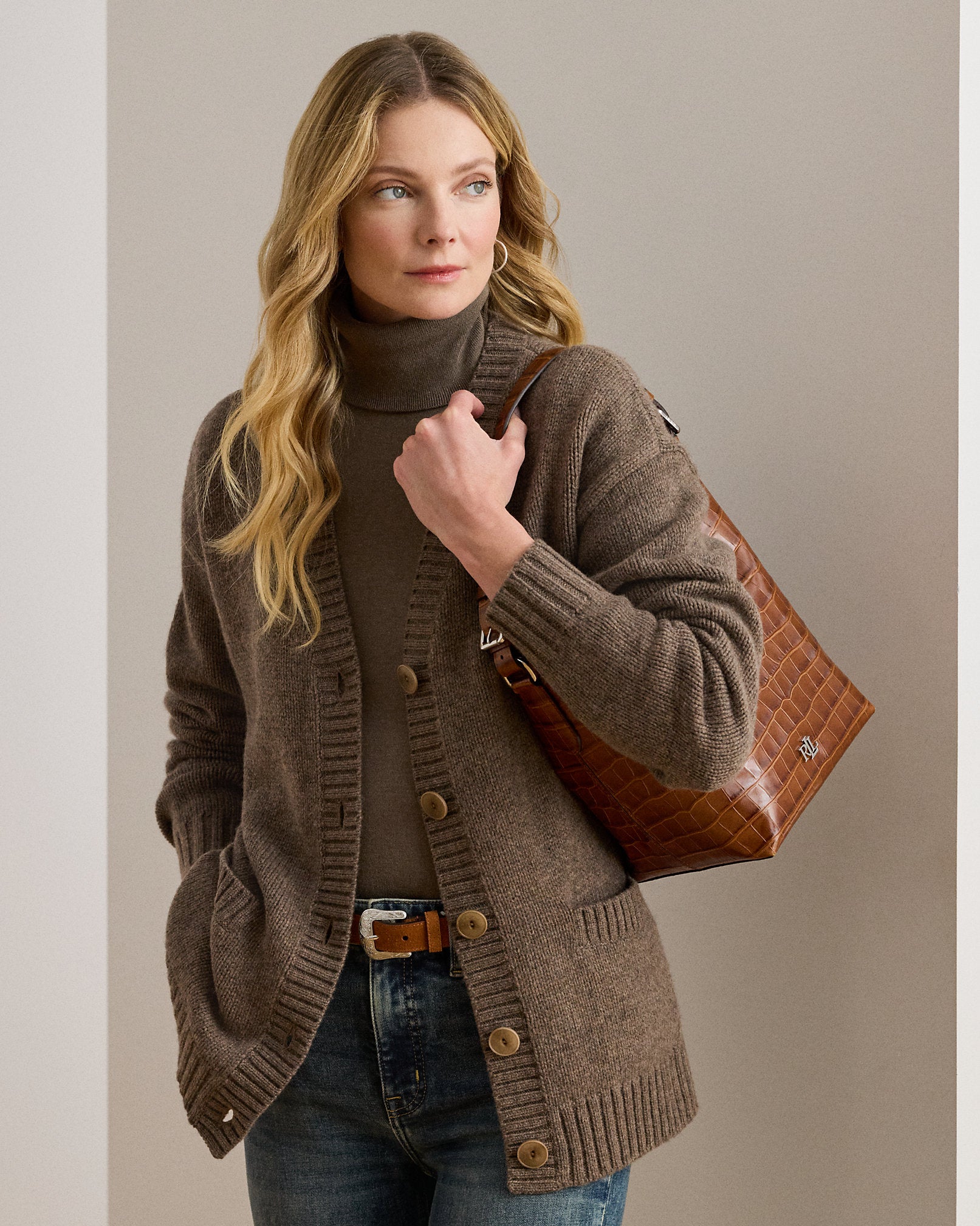 Ralph Lauren WoolBlend VNeck Cardigan