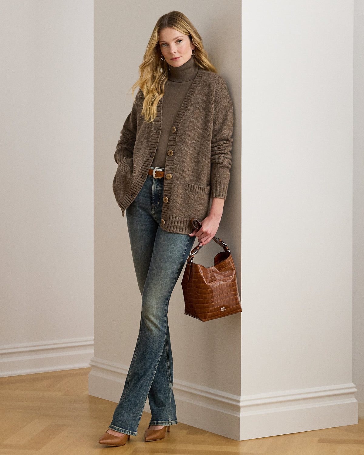 Ralph Lauren WoolBlend VNeck Cardigan