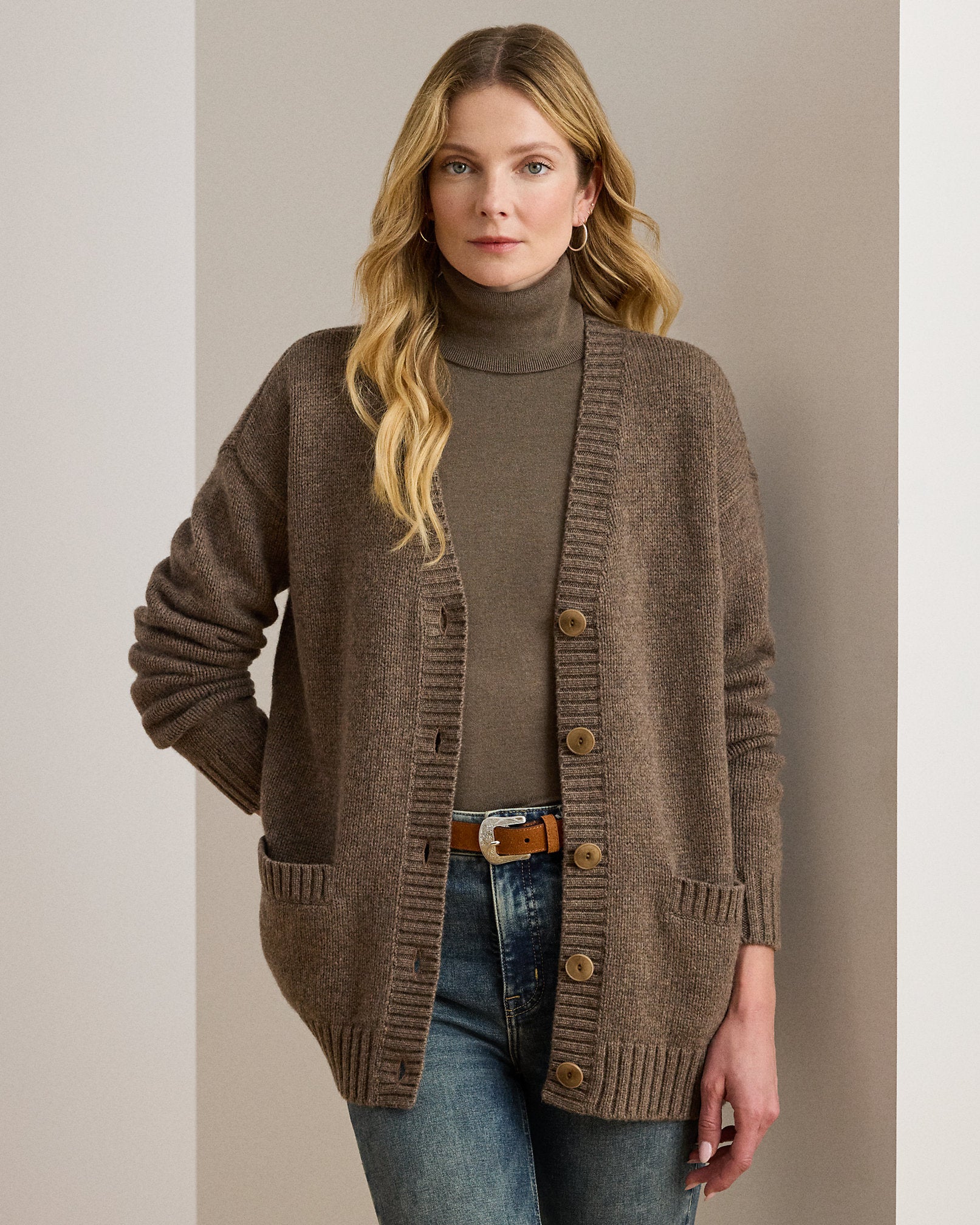 Ralph Lauren WoolBlend VNeck Cardigan