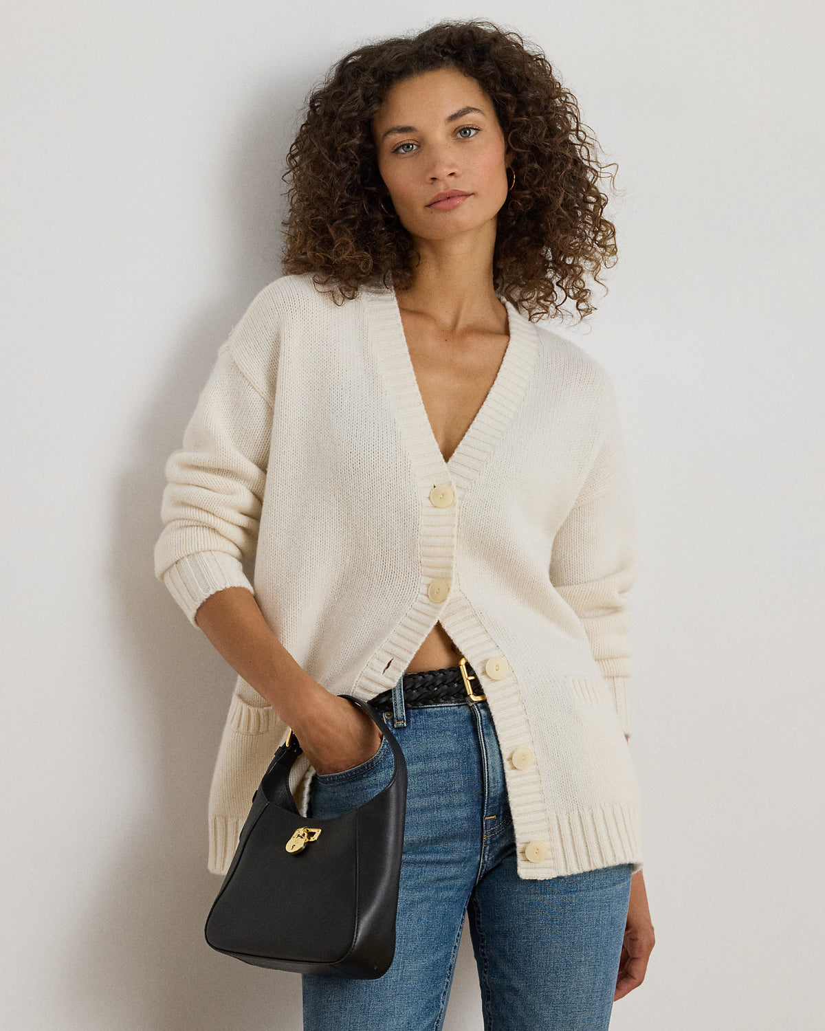 Ralph Lauren WoolBlend VNeck Cardigan