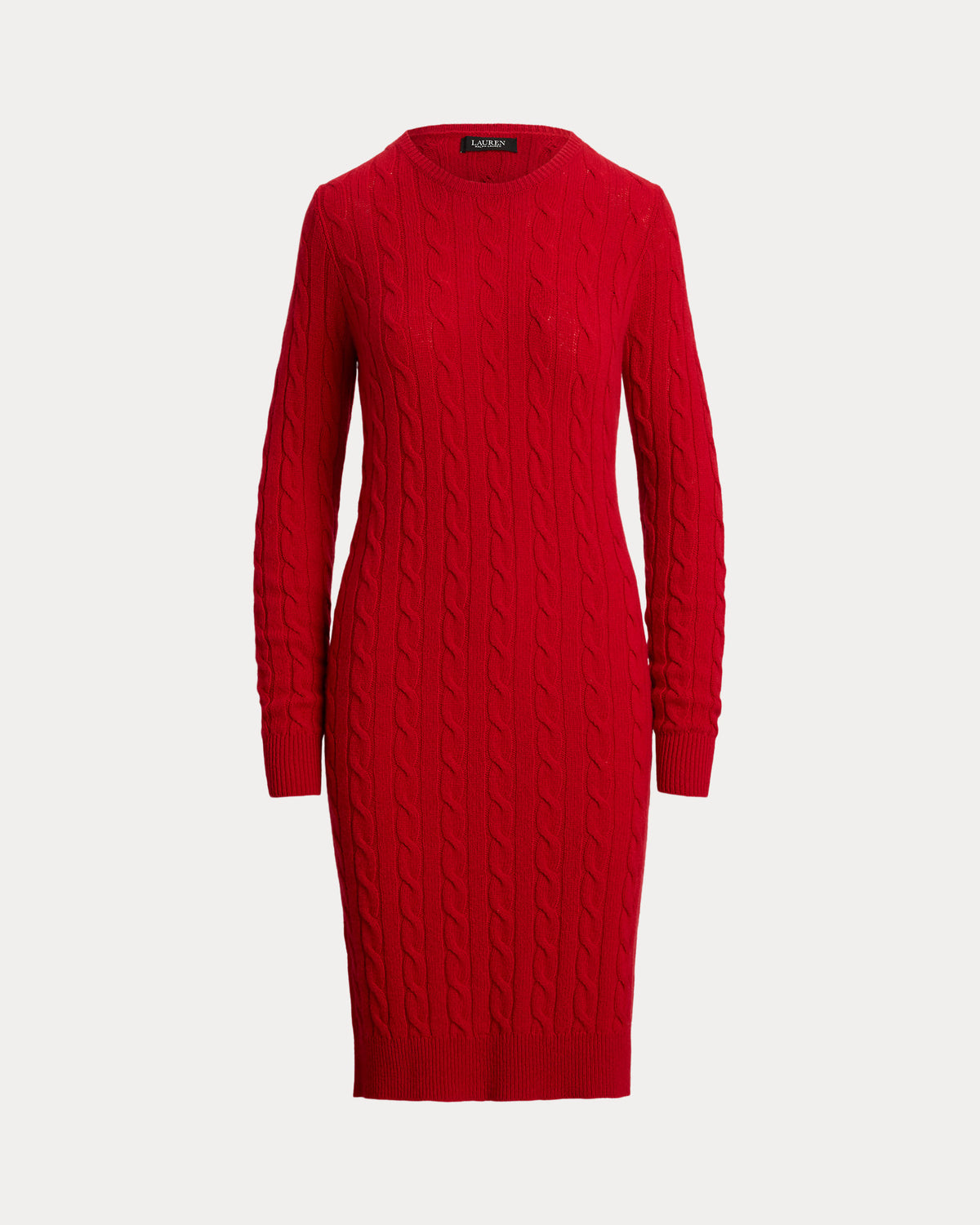 Ralph Lauren CableKnit WoolCashmere Sweater Dress