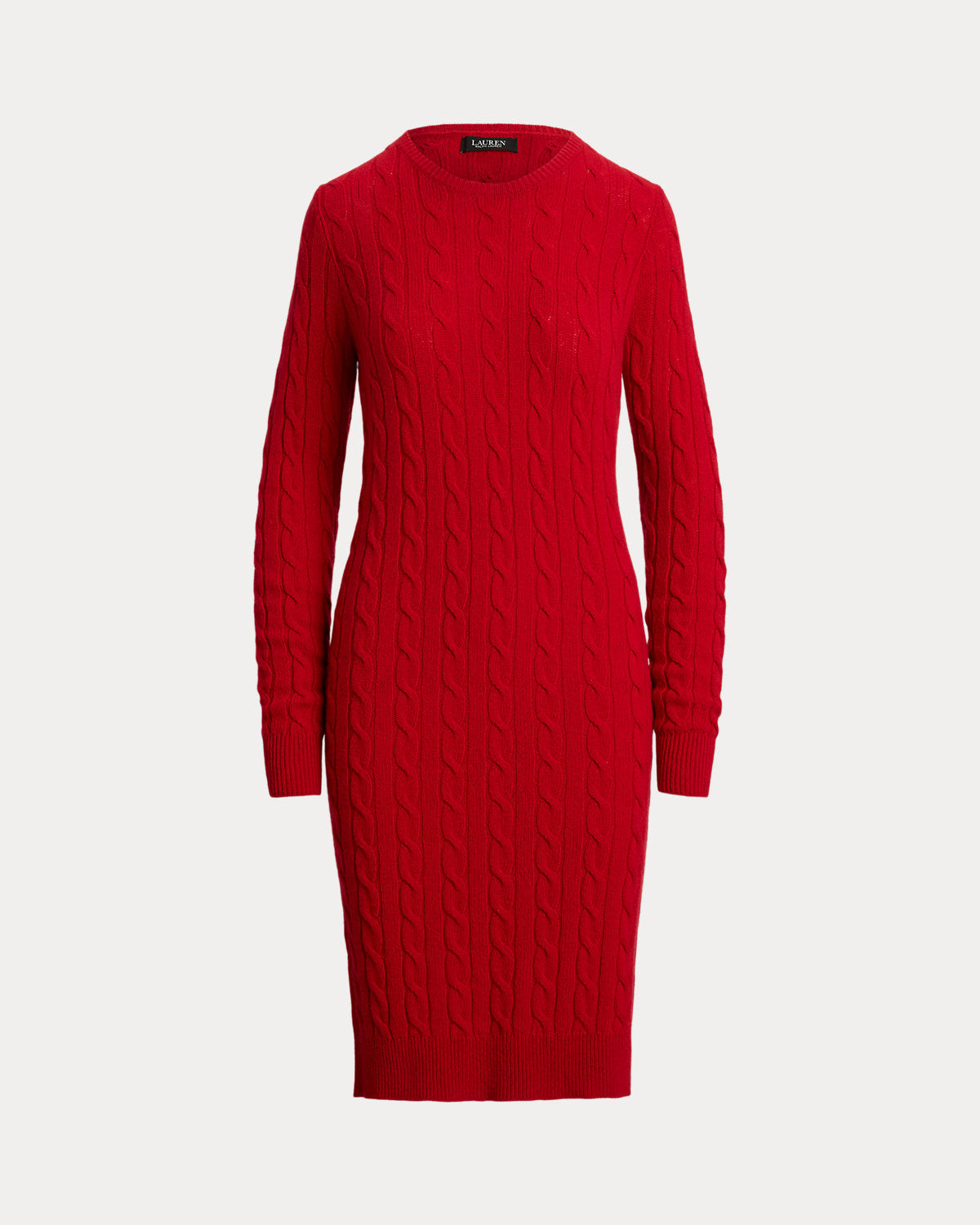 Ralph Lauren CableKnit WoolCashmere Sweater Dress