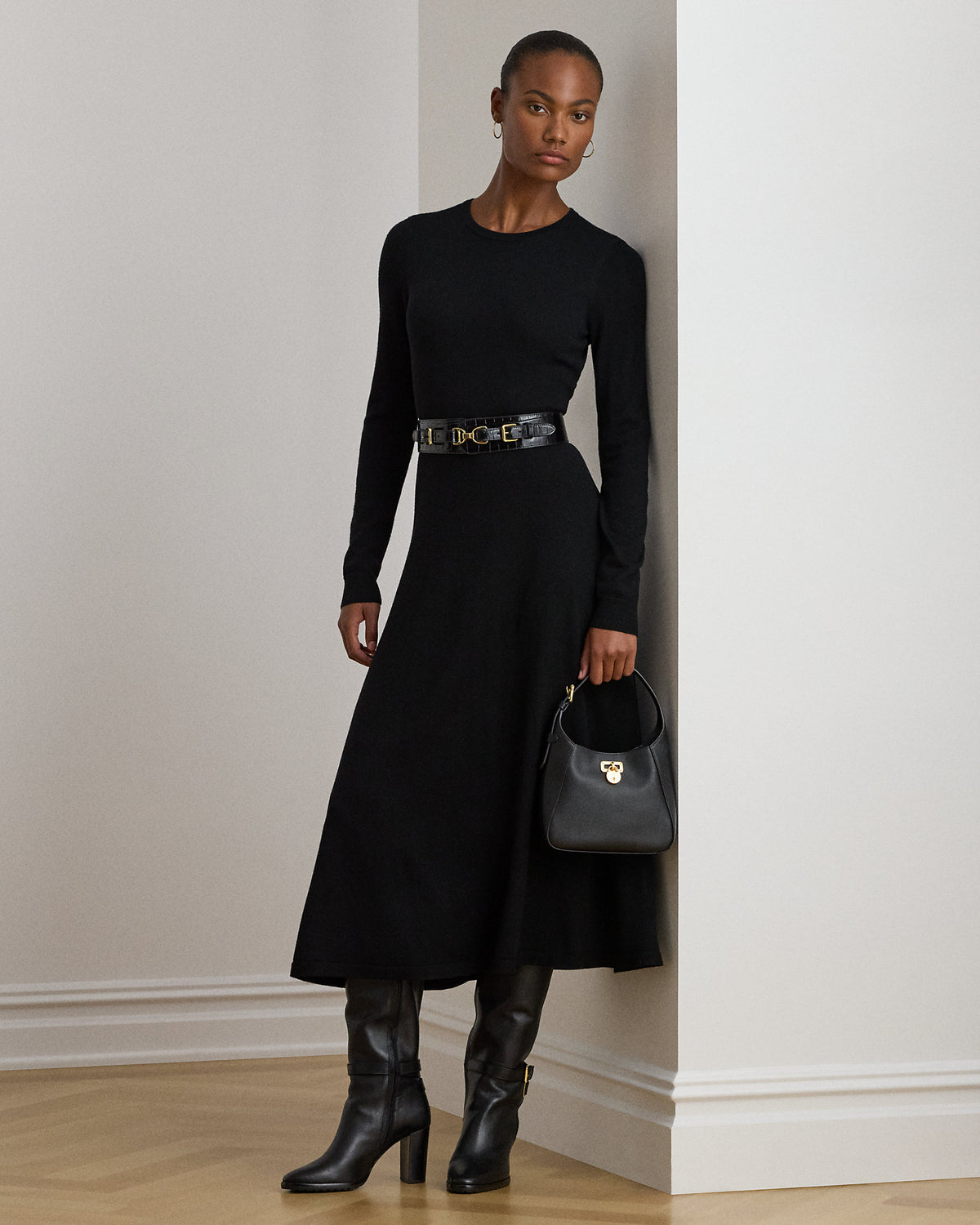 Ralph Lauren Wool Crewneck Sweater Dress