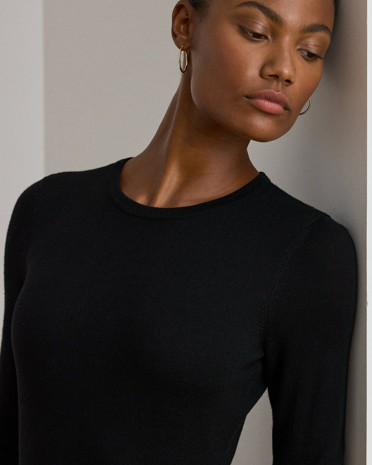 Ralph Lauren Wool Crewneck Sweater Dress