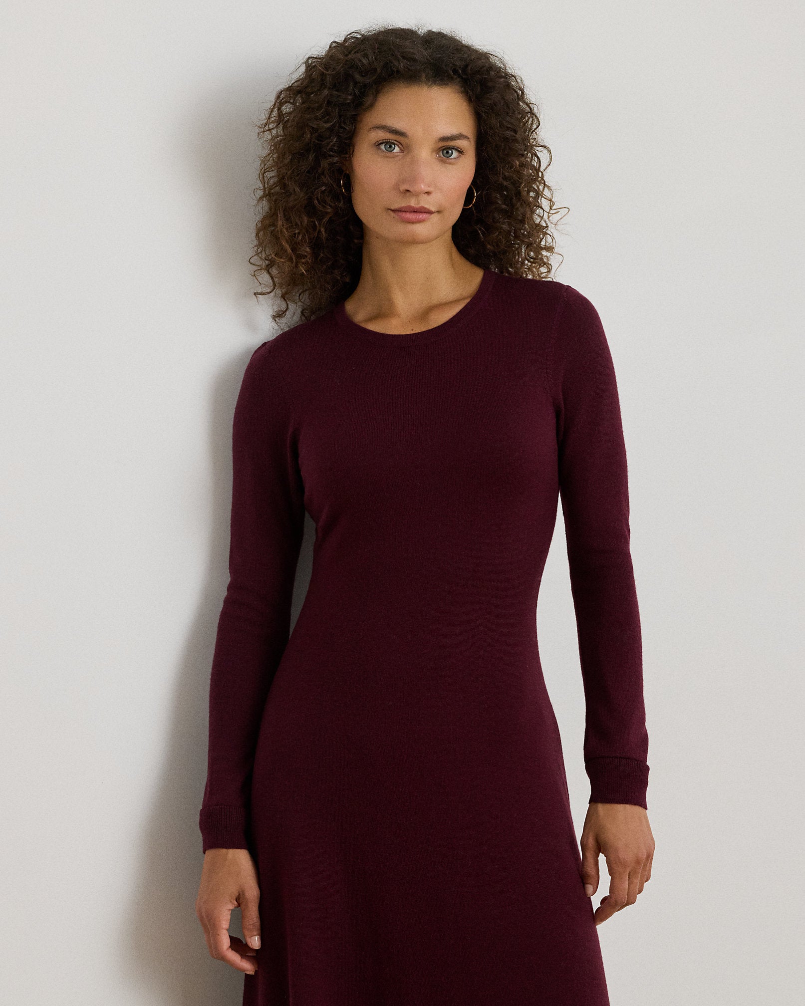 Ralph Lauren Wool Crewneck Sweater Dress