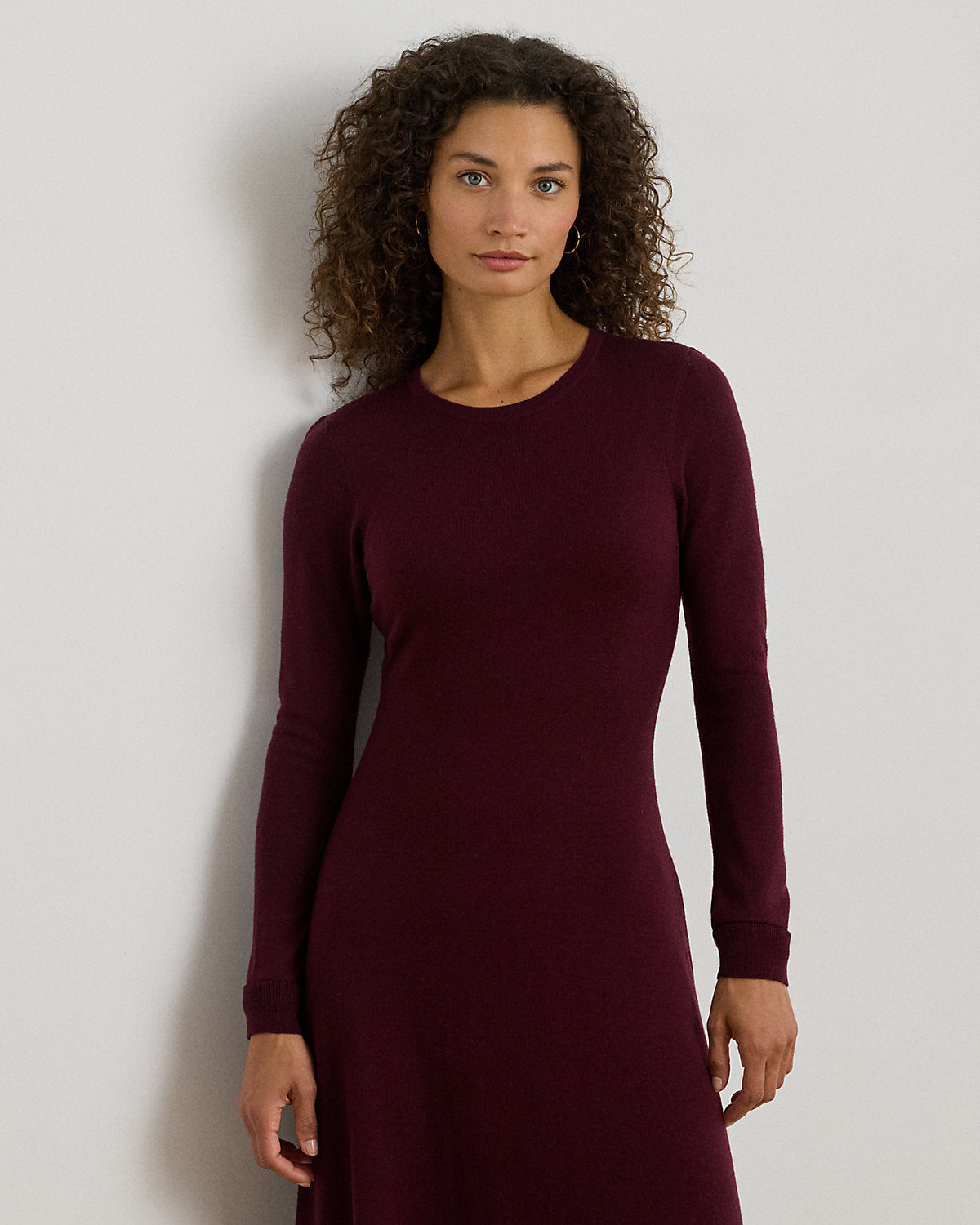 Ralph Lauren Wool Crewneck Sweater Dress