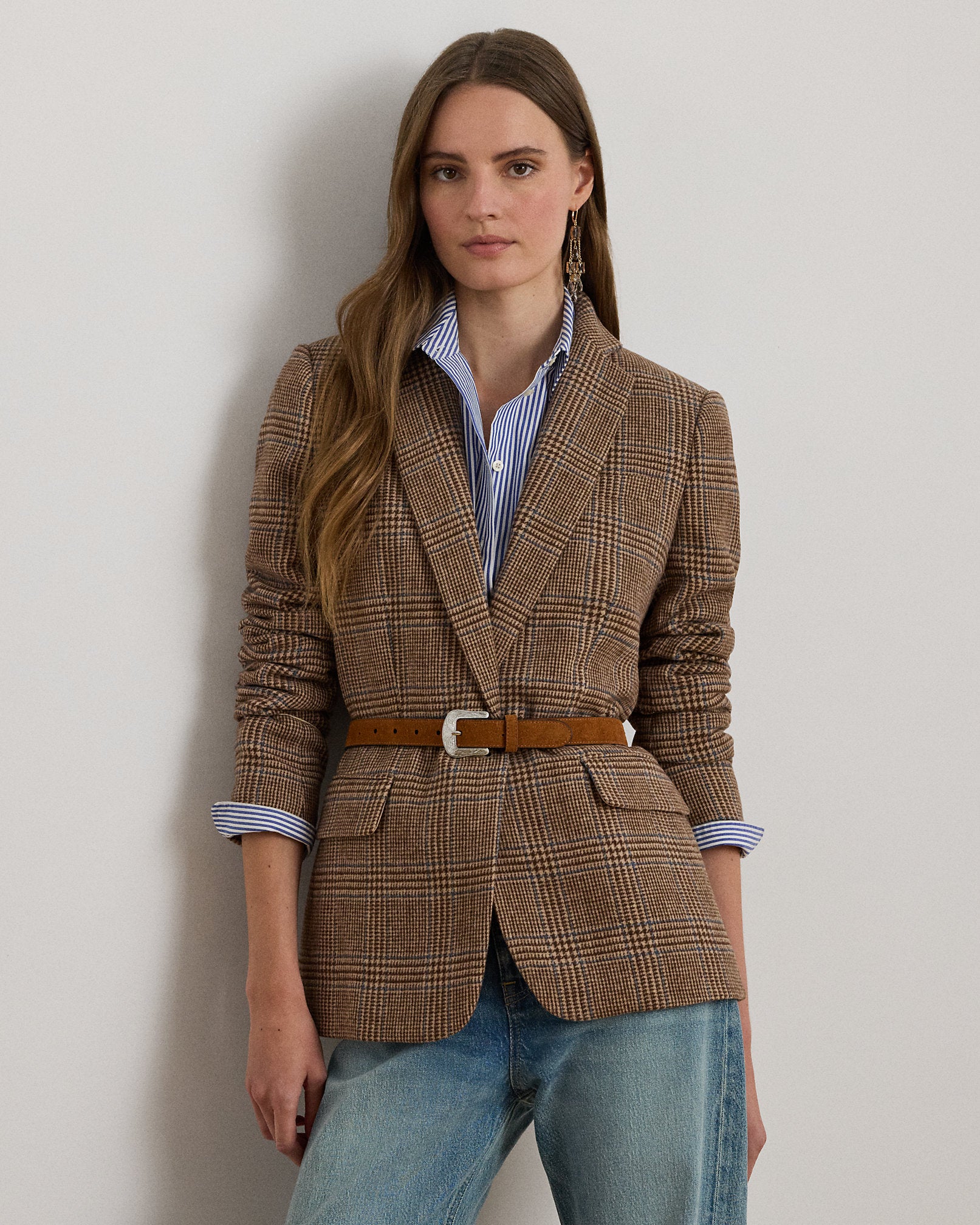 Ralph Lauren Glen Plaid WoolBlend Twill Blazer