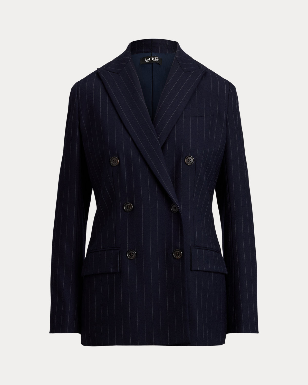 Ralph Lauren DoubleBreasted Pinstripe Twill Blazer