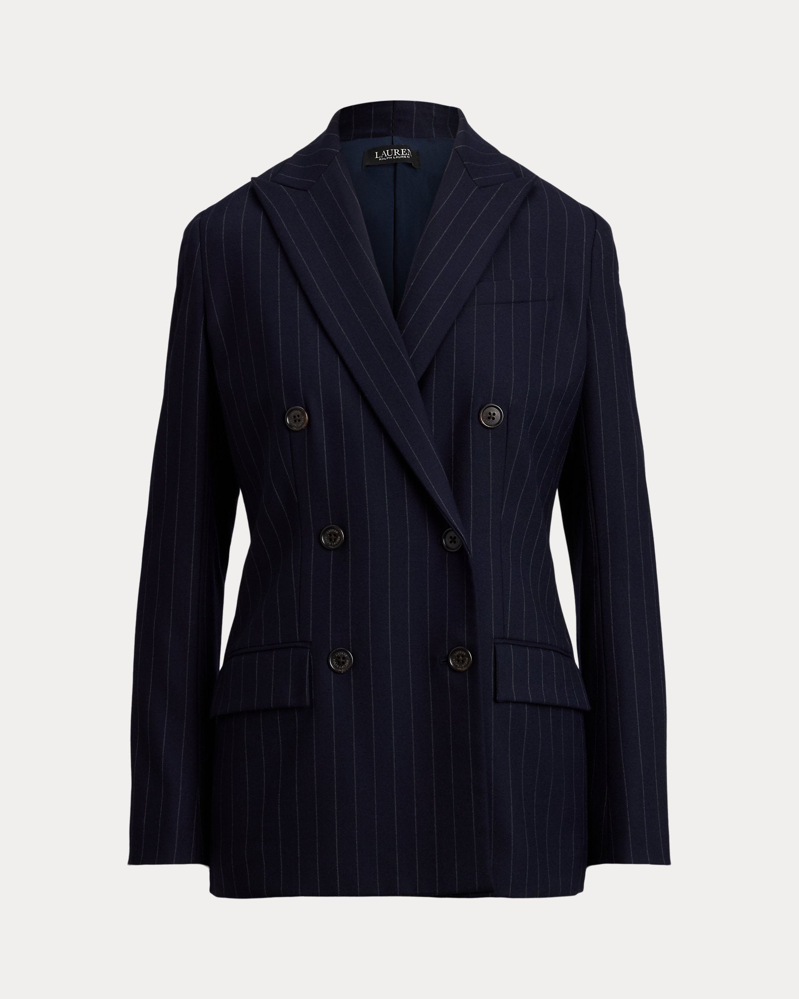 Ralph Lauren DoubleBreasted Pinstripe Twill Blazer