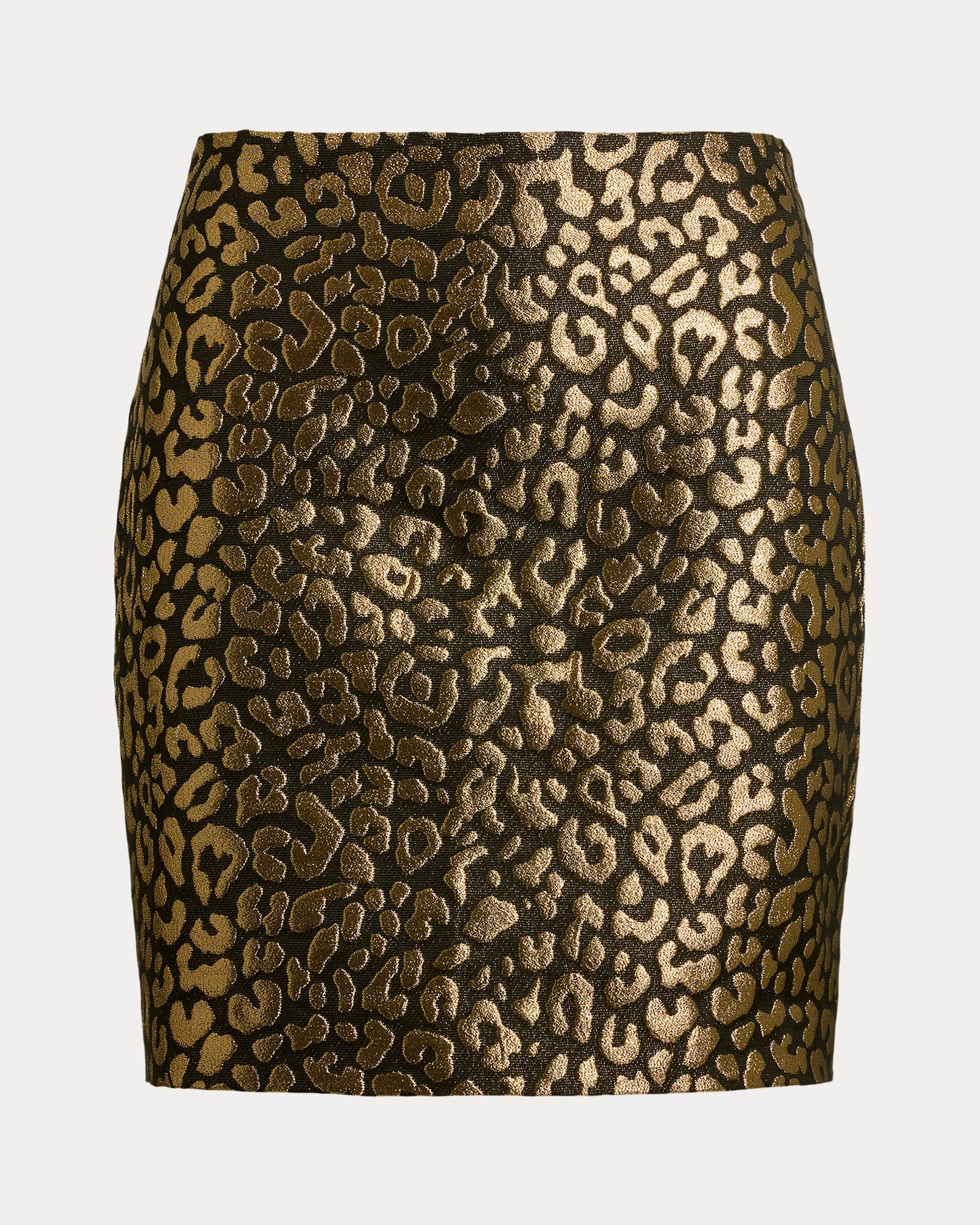 Ralph Lauren Metallic Ocelot Pencil Miniskirt