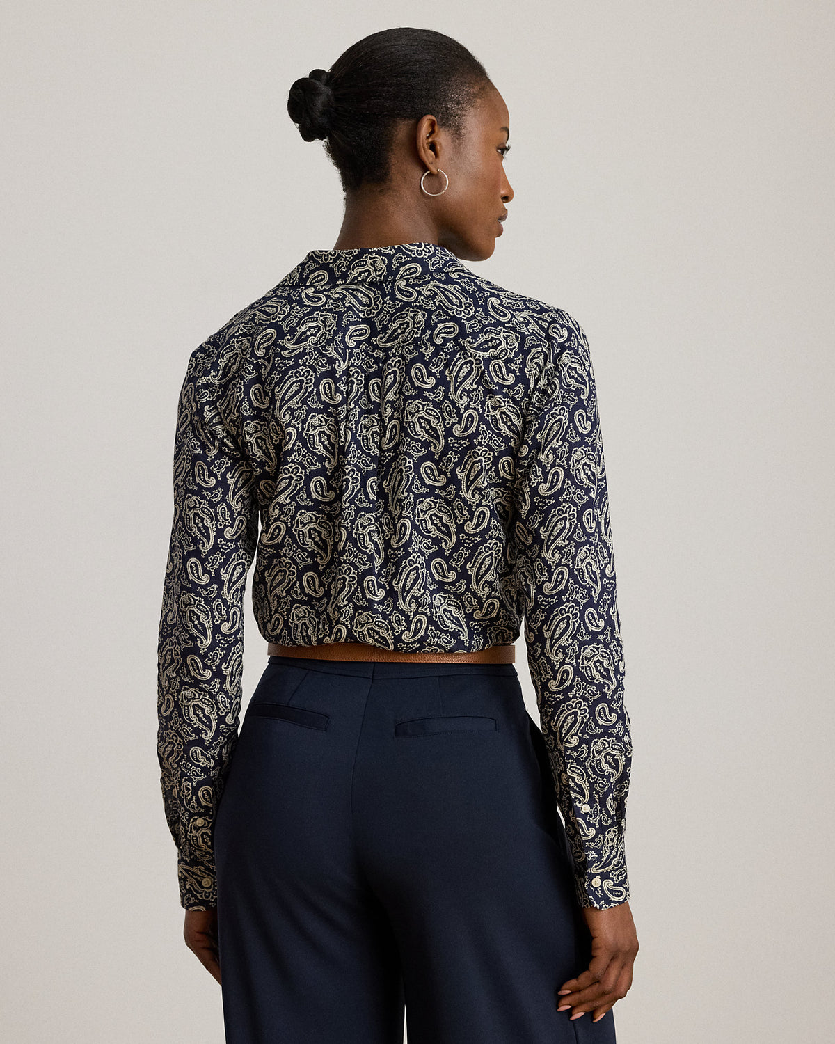 Ralph Lauren Classic Fit Paisley Cotton Voile Shirt